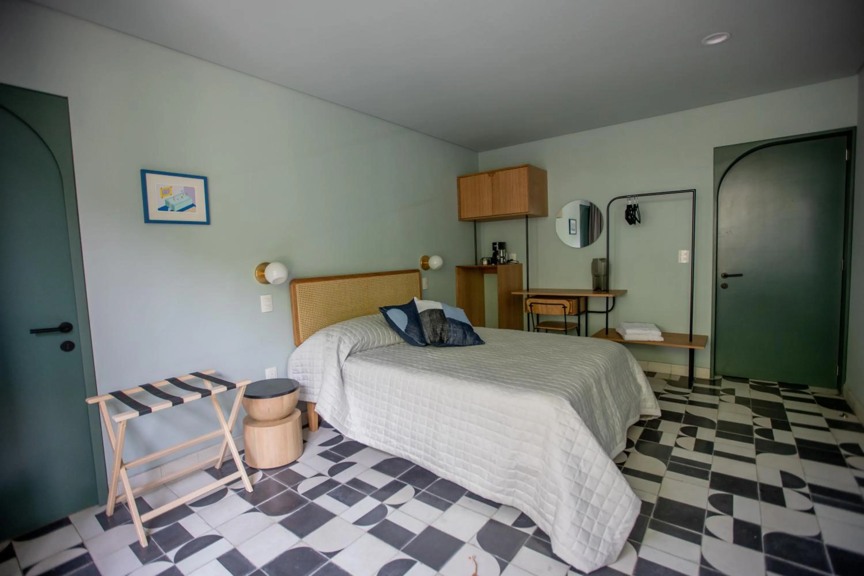 Bed in Casa Ixaya by Barrio México