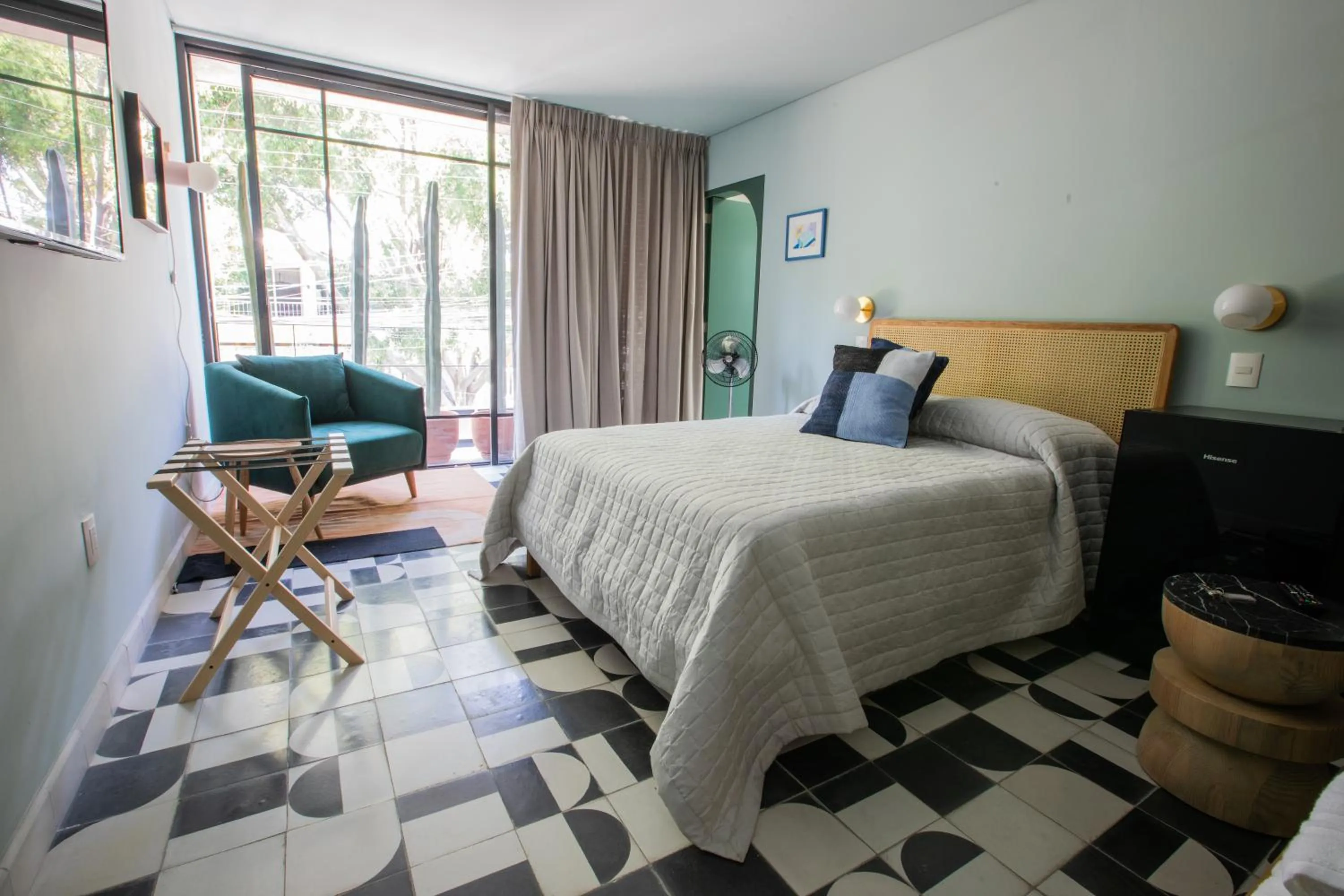 Bed in Casa Ixaya by Barrio México