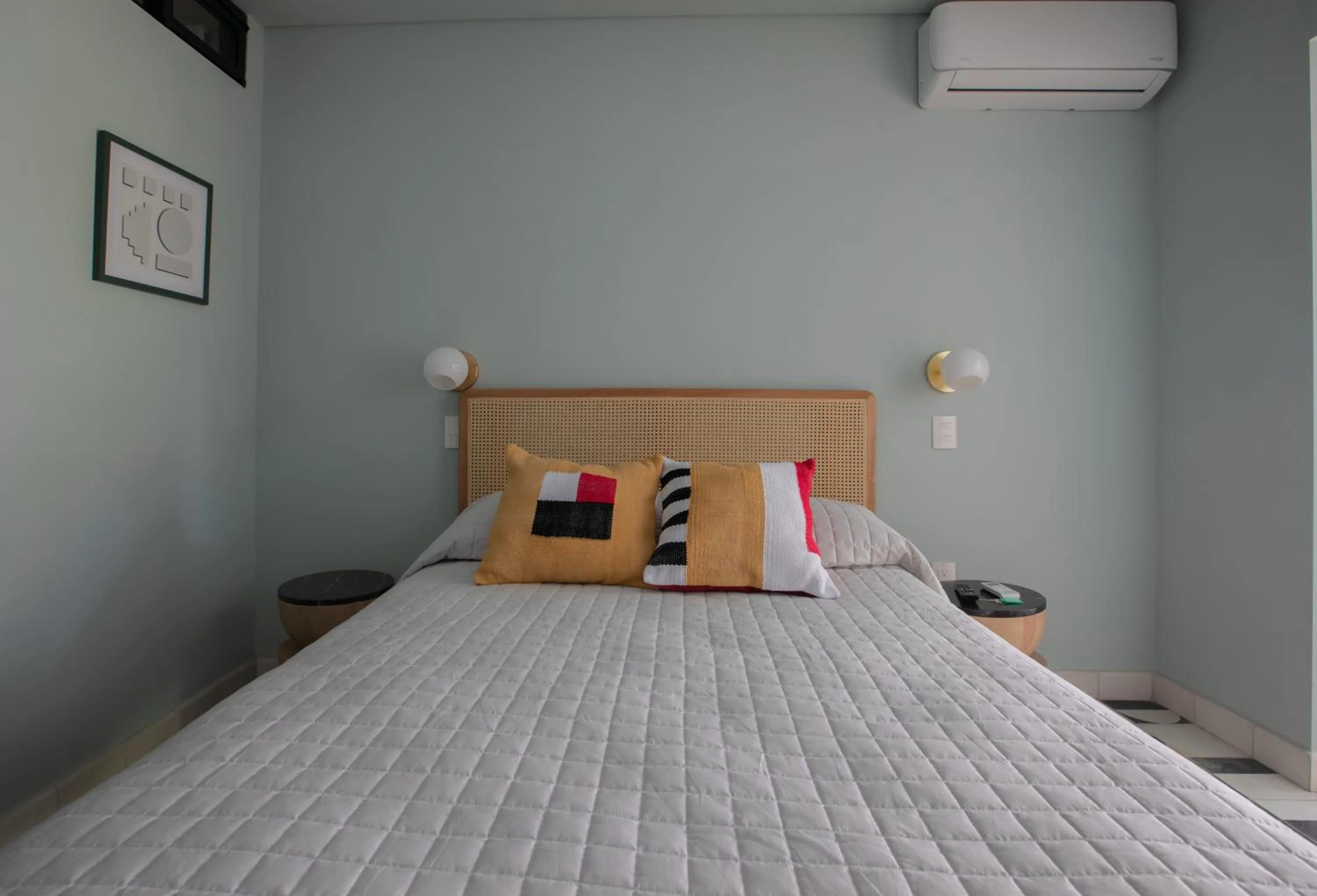 Bed in Casa Ixaya by Barrio México