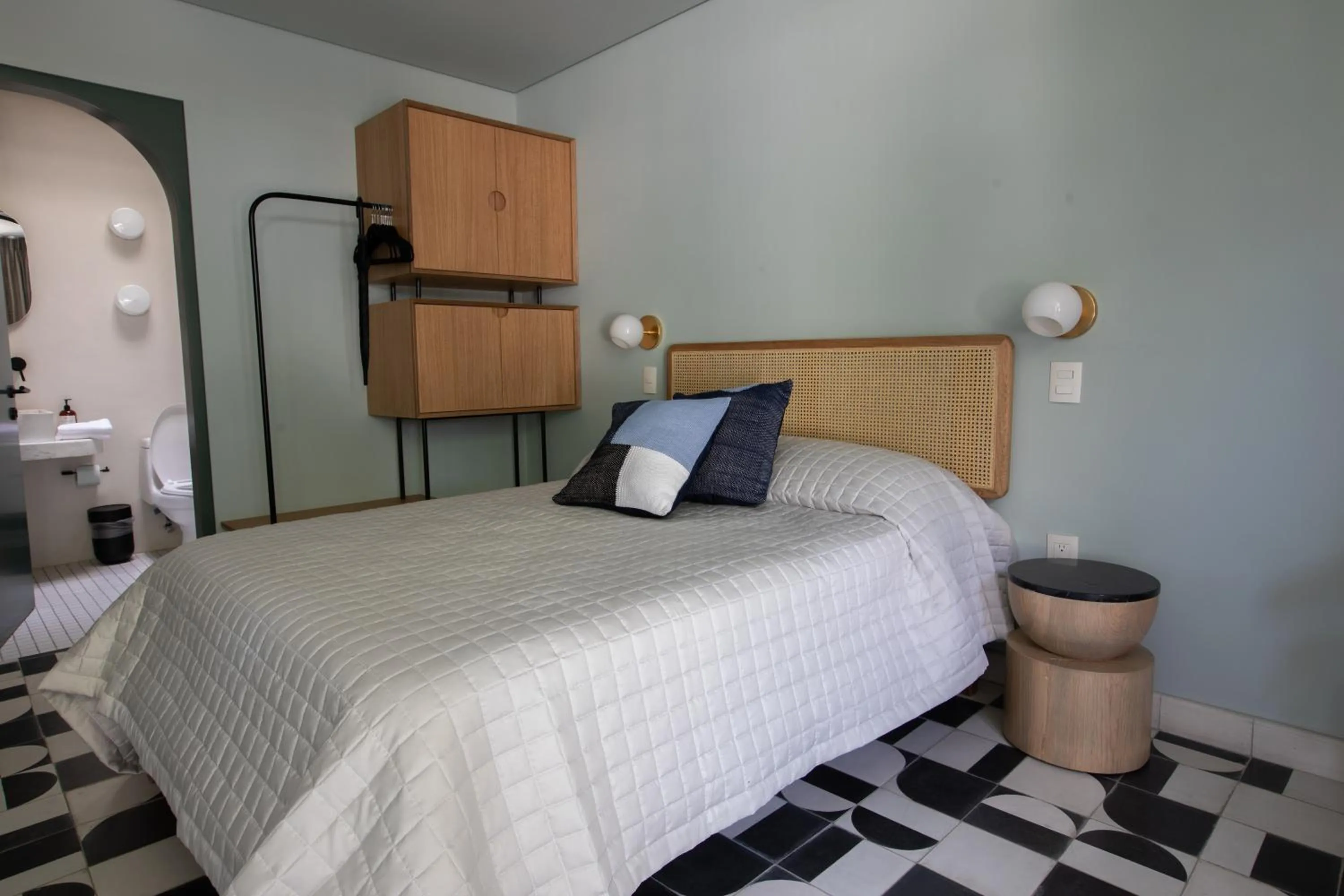 Bed in Casa Ixaya by Barrio México