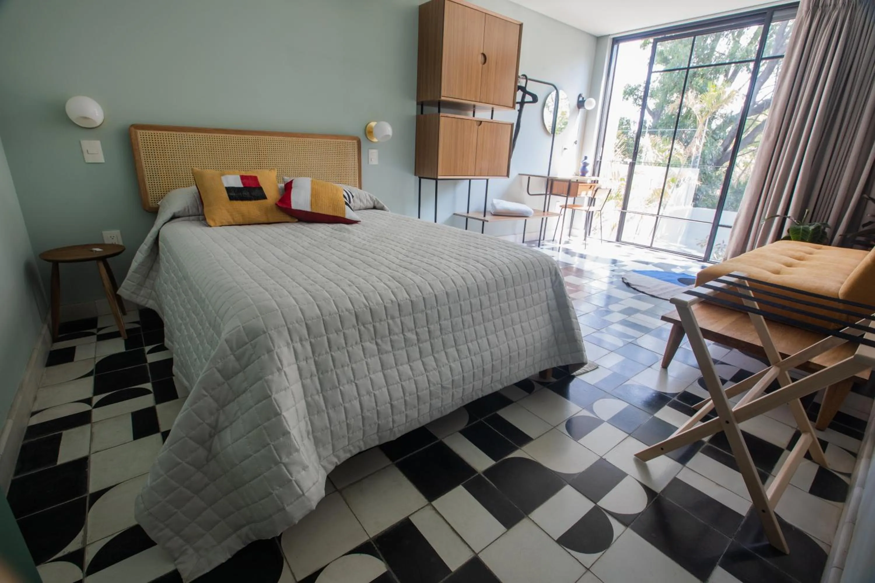 Bed in Casa Ixaya by Barrio México