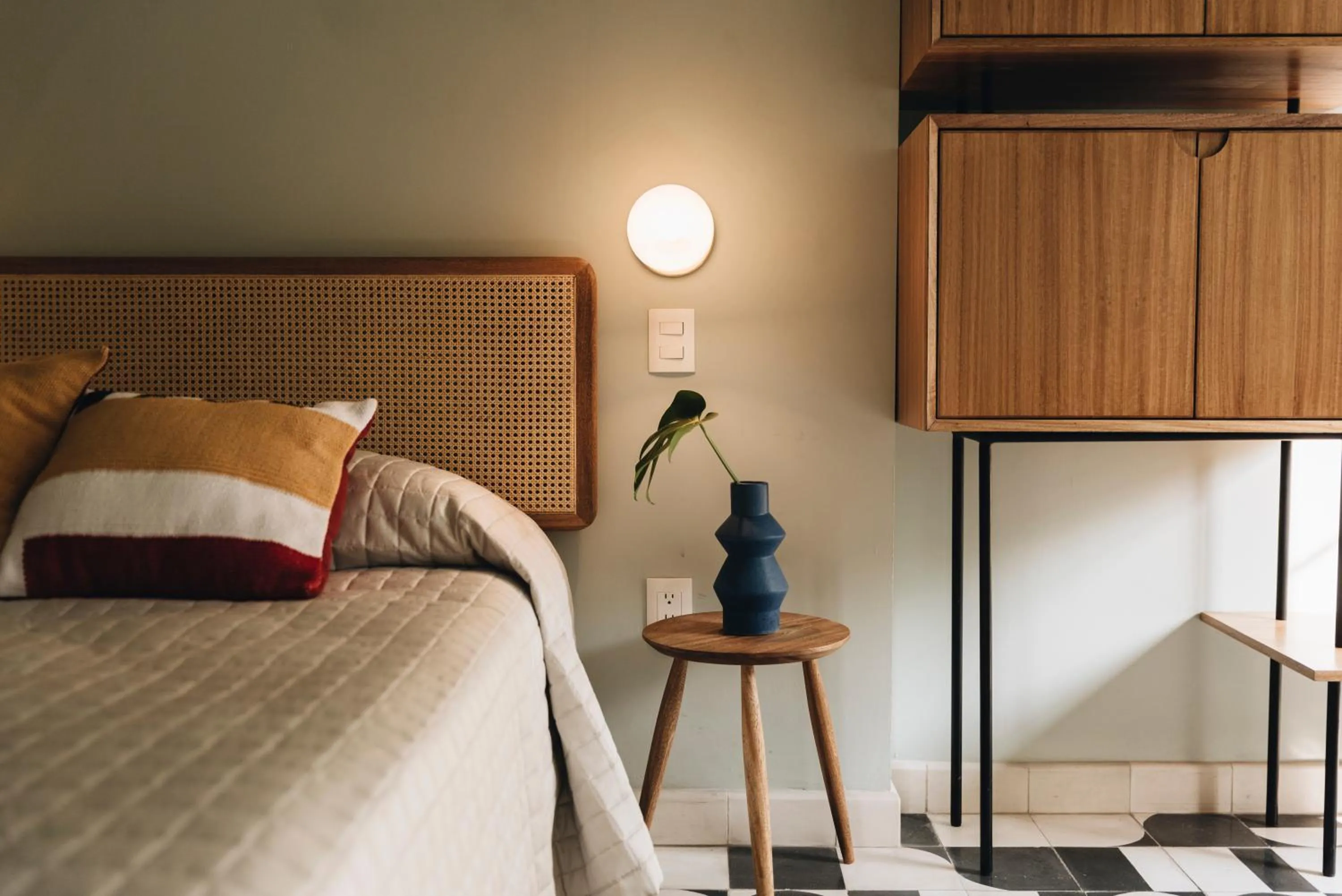 Bed in Casa Ixaya by Barrio México