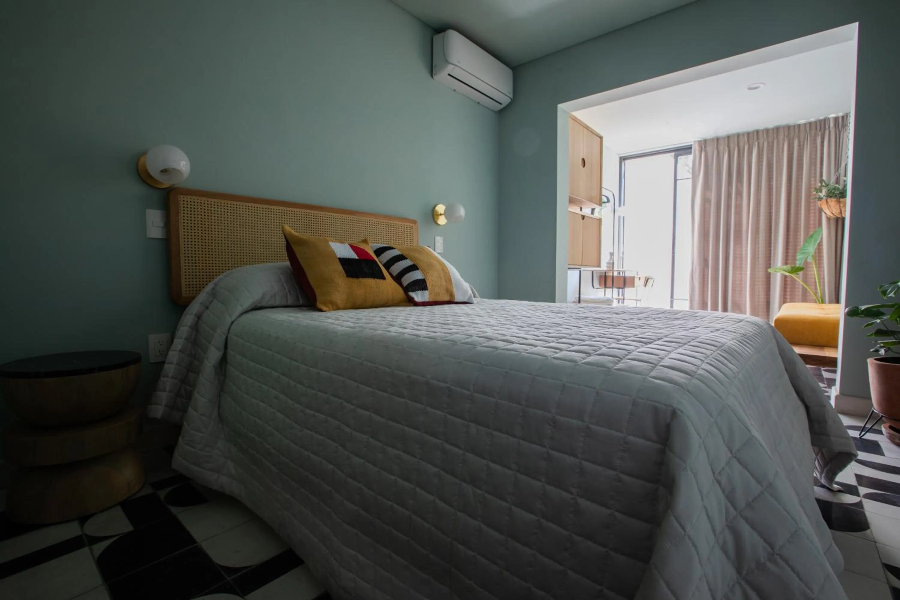 Bed in Casa Ixaya by Barrio México