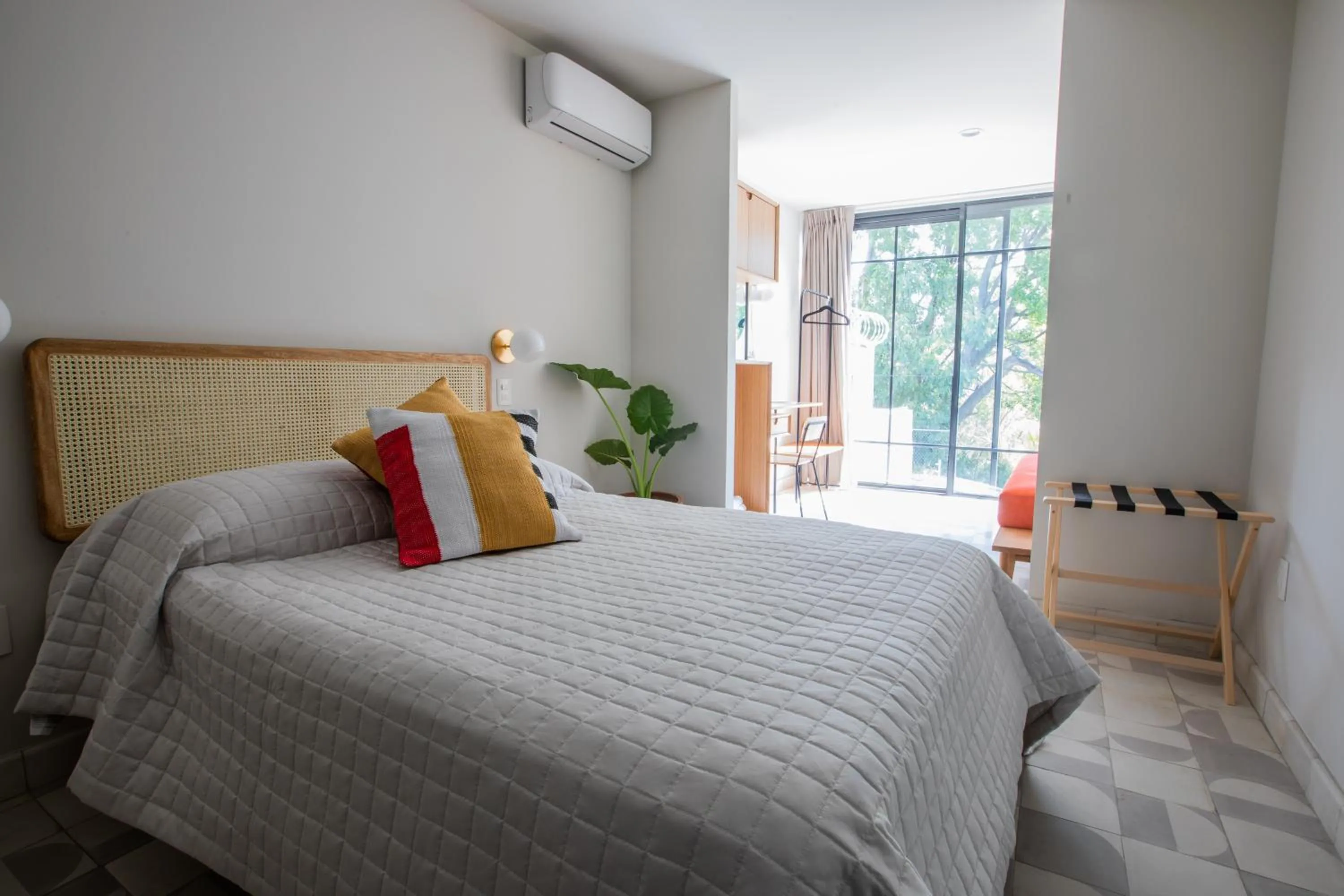 Bed in Casa Ixaya by Barrio México