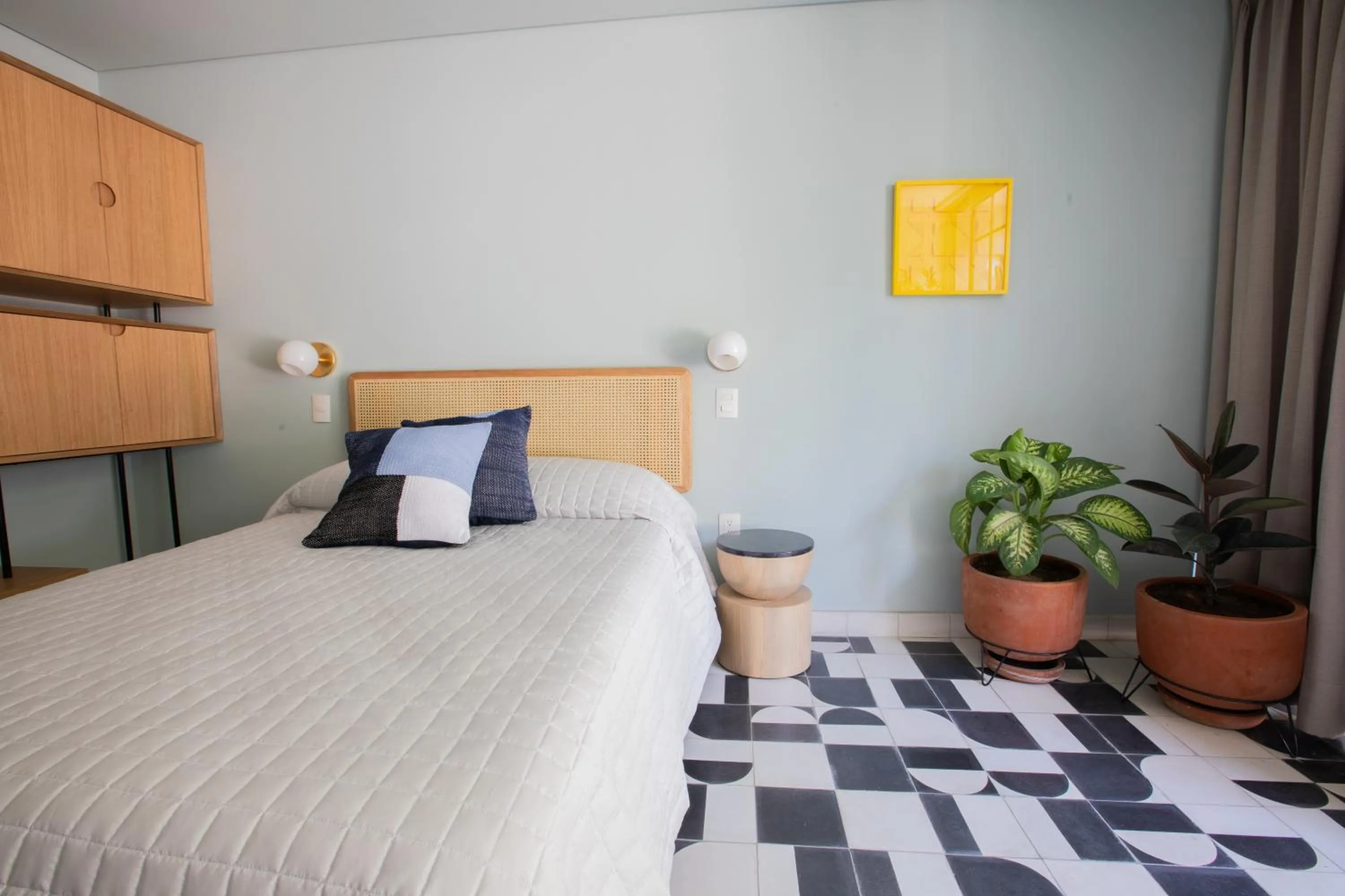 Bed in Casa Ixaya by Barrio México