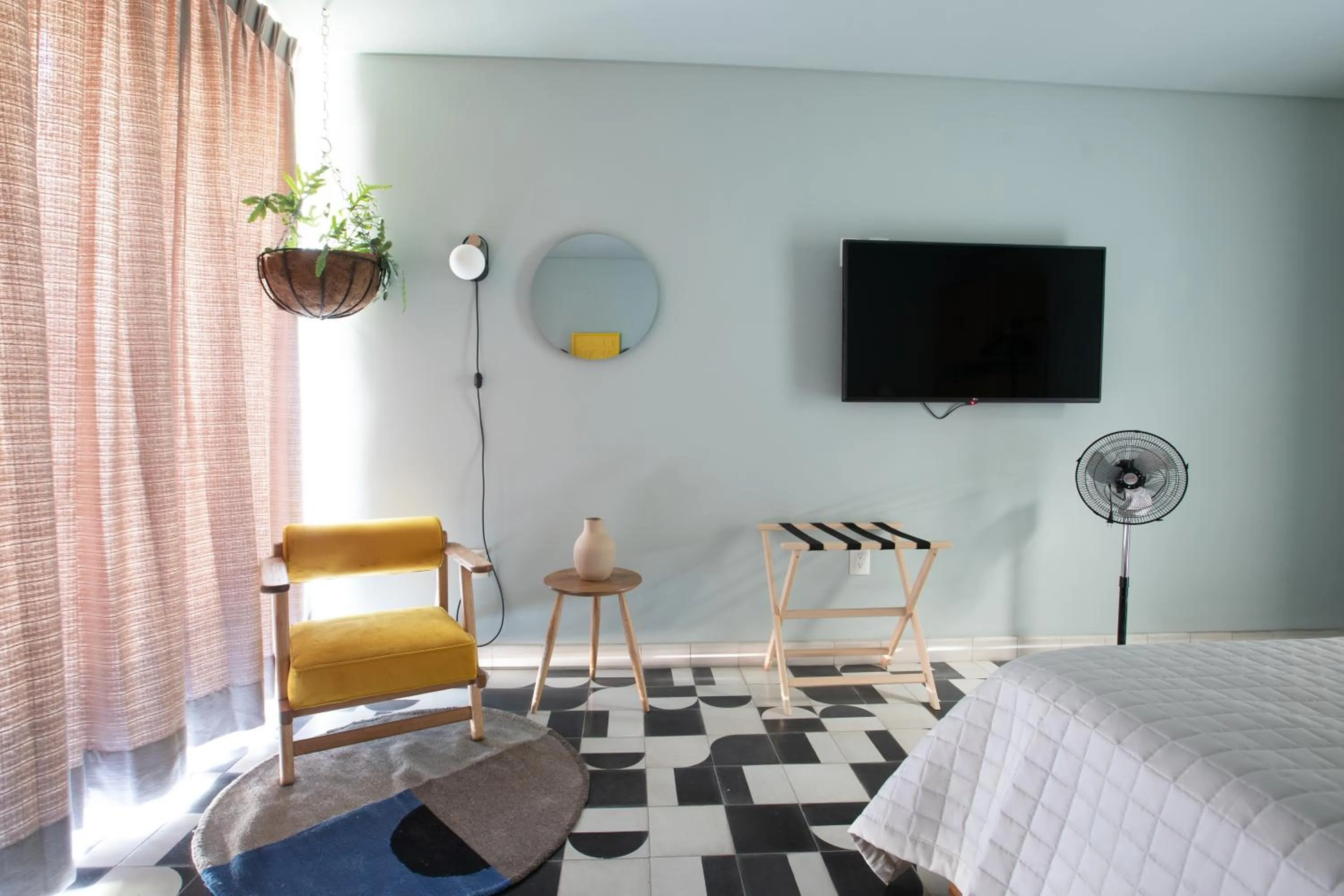 Bed in Casa Ixaya by Barrio México