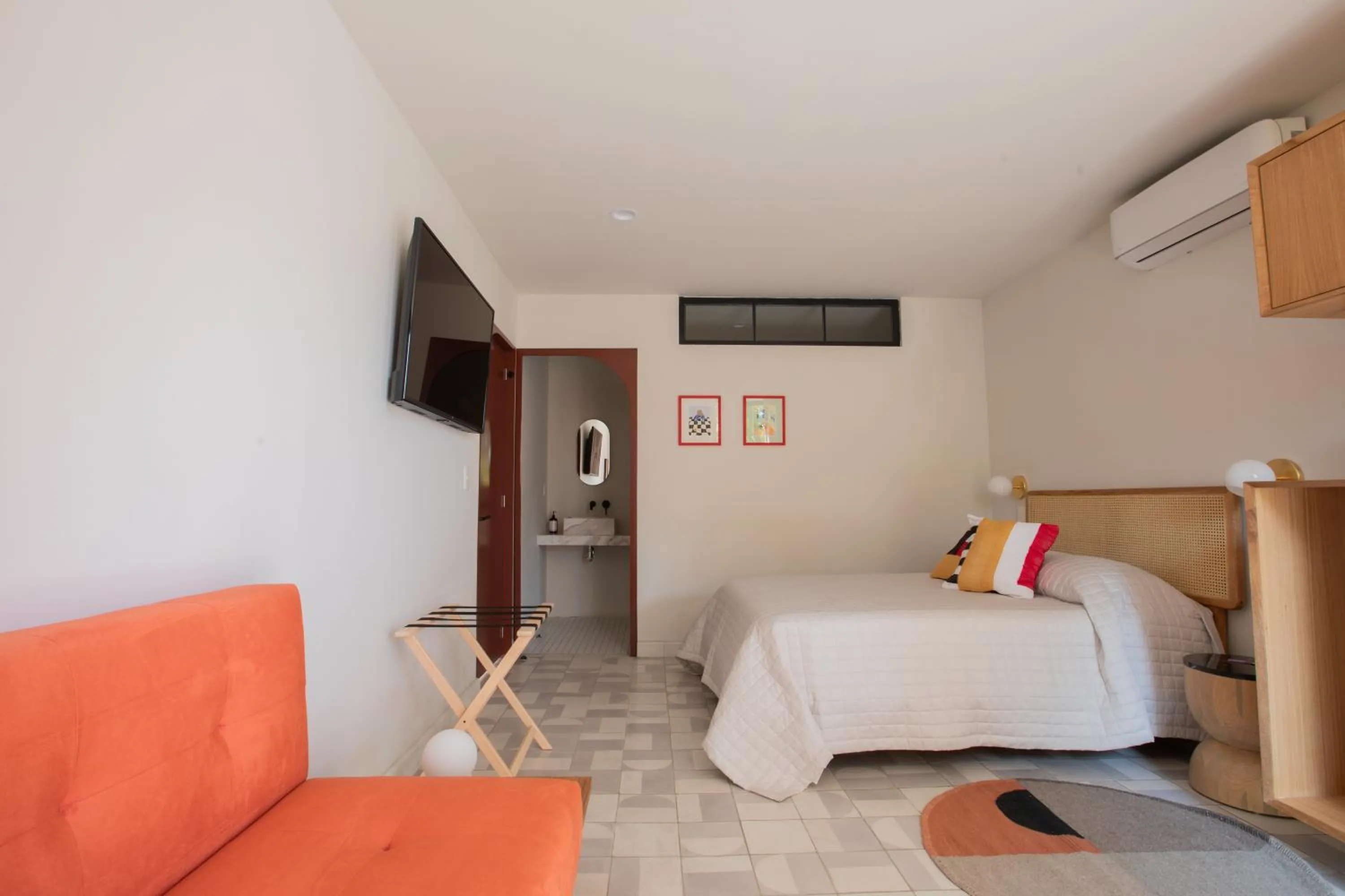 Bed in Casa Ixaya by Barrio México