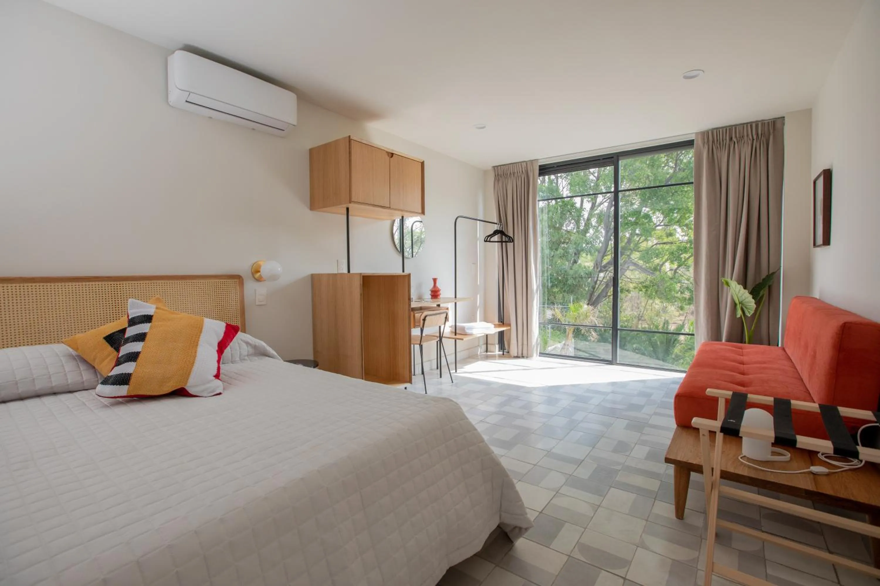 Bed in Casa Ixaya by Barrio México