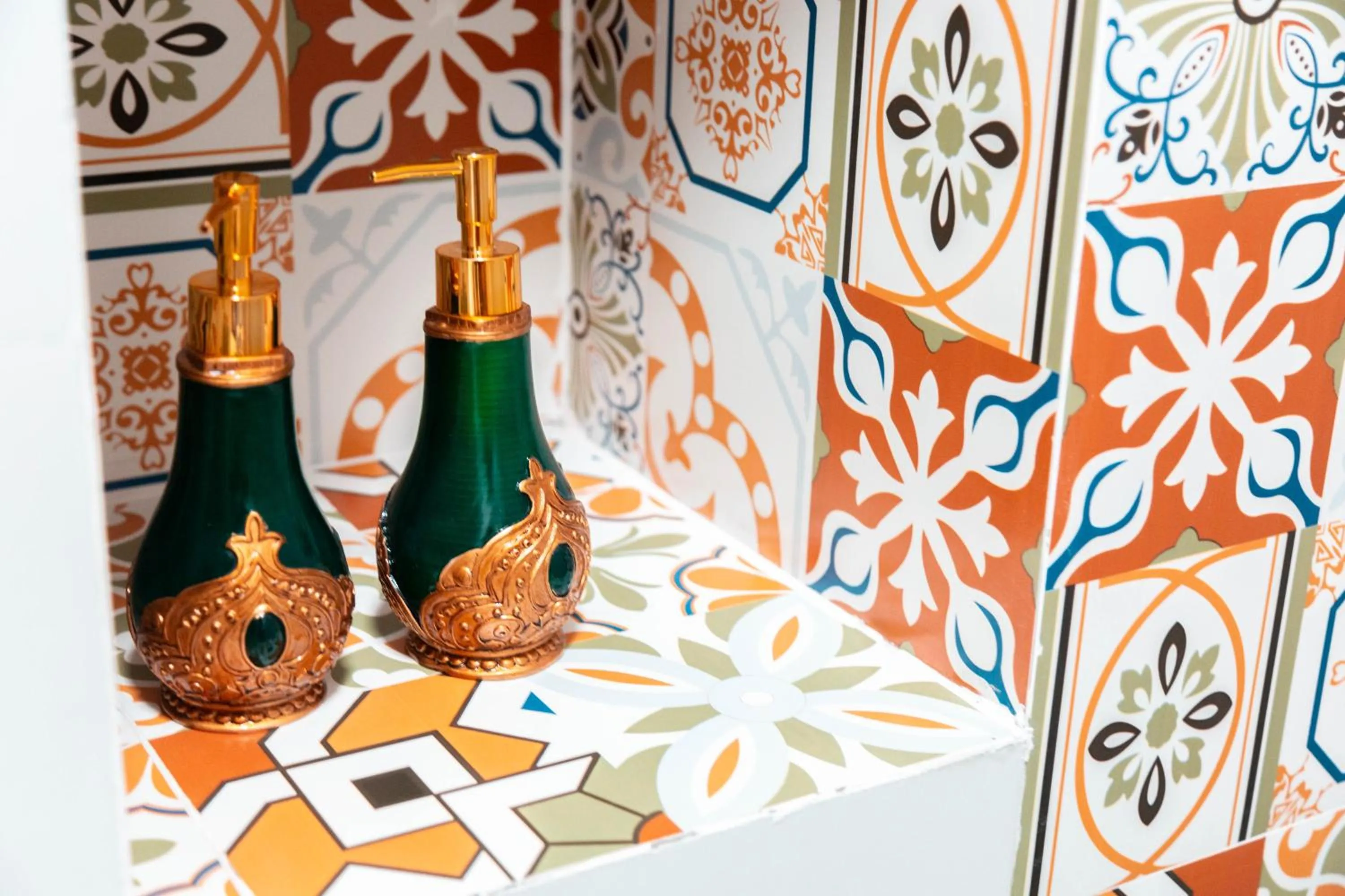 Decorative detail in New Dap Hostel (in Grape Town)