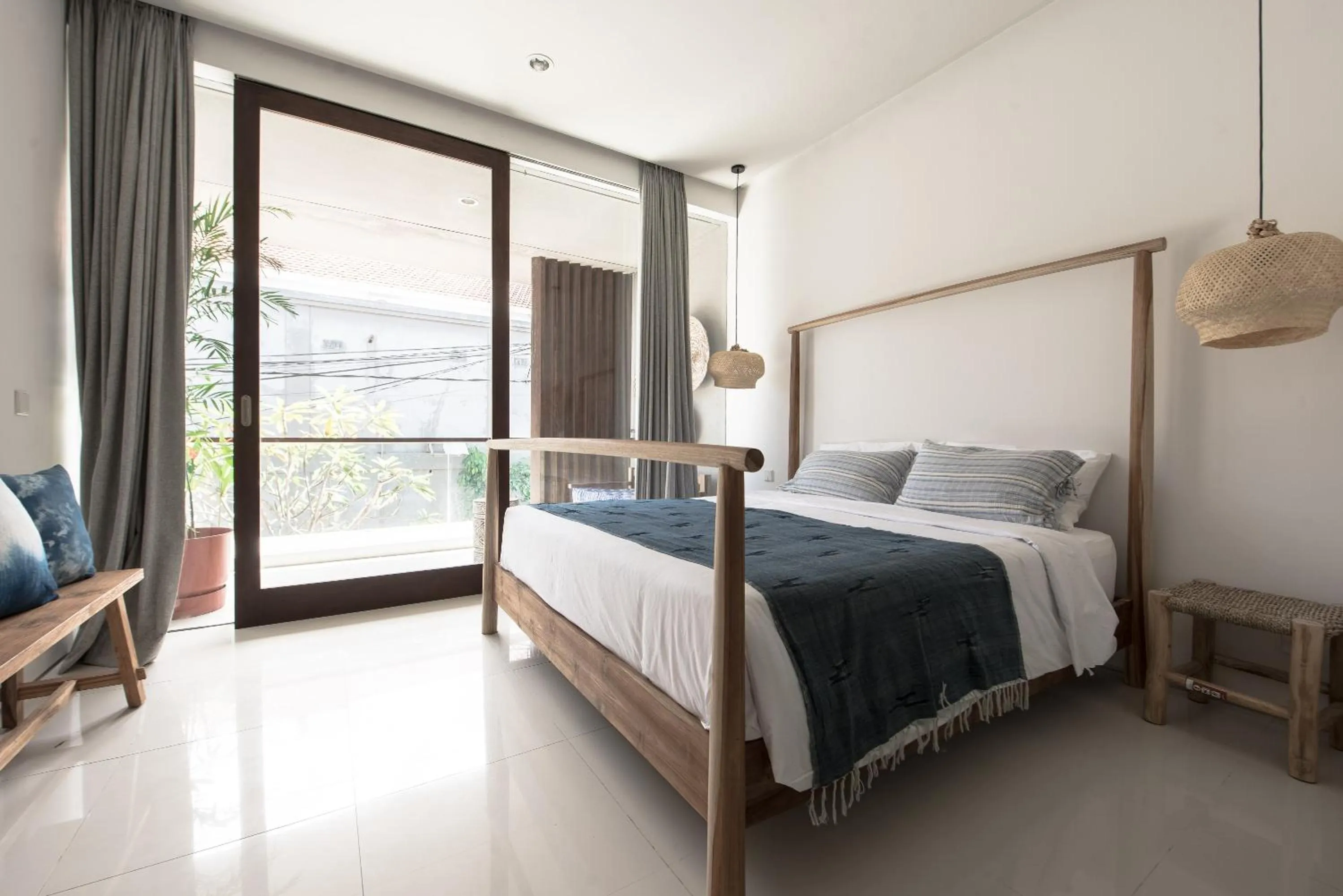 Bedroom, Bed in Pelangi 148 Beach Suites