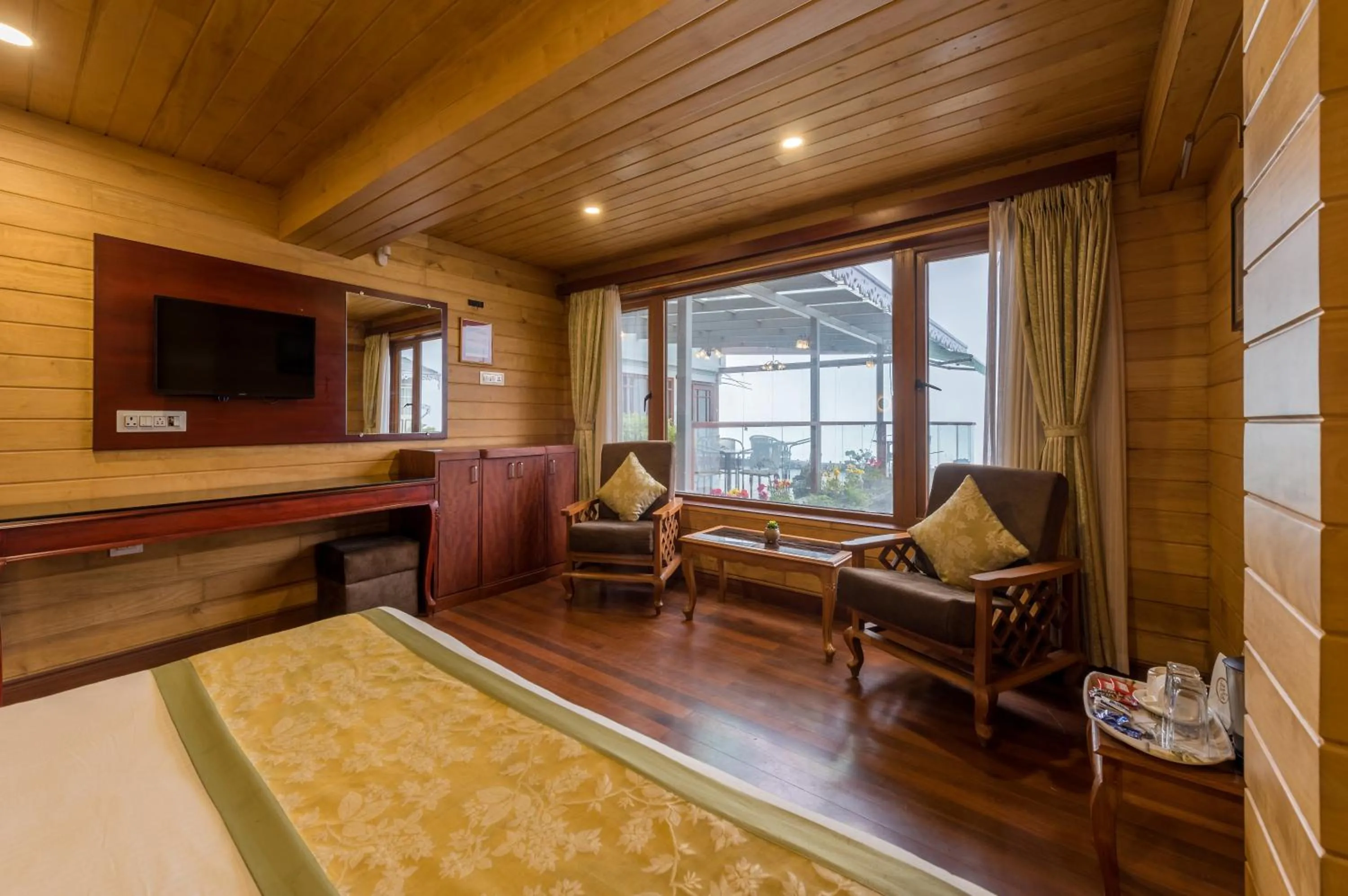 Bed in Udaan Dekeling Resort, Darjeeling