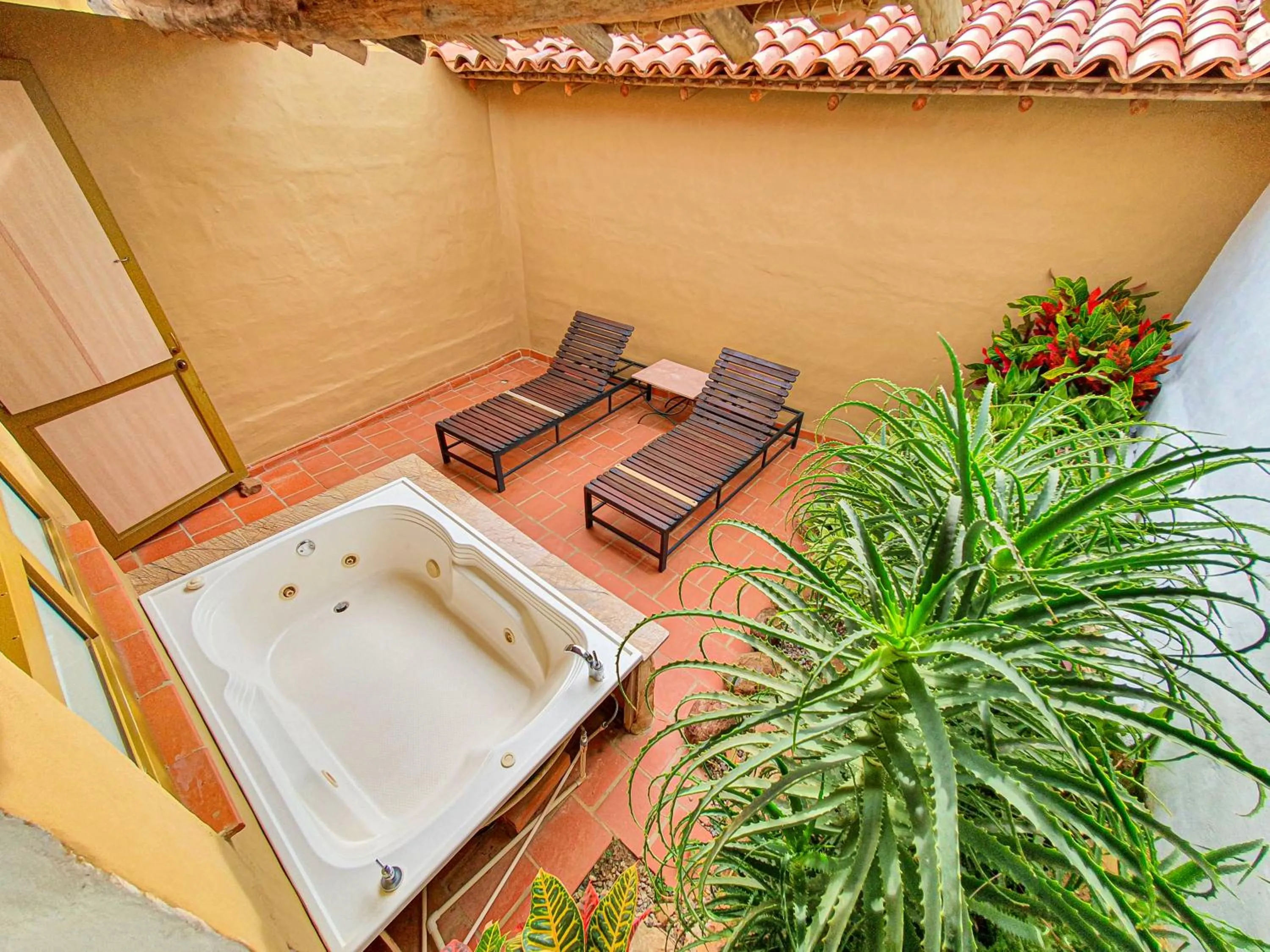 Patio in Hotel Terra Barichara