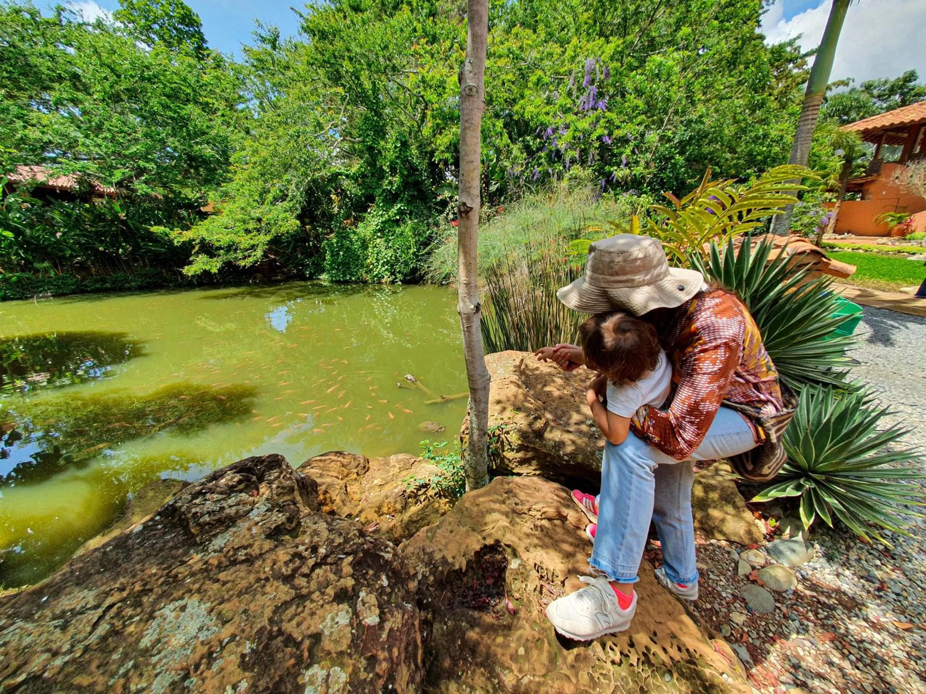 Lake view in Hotel Terra Barichara