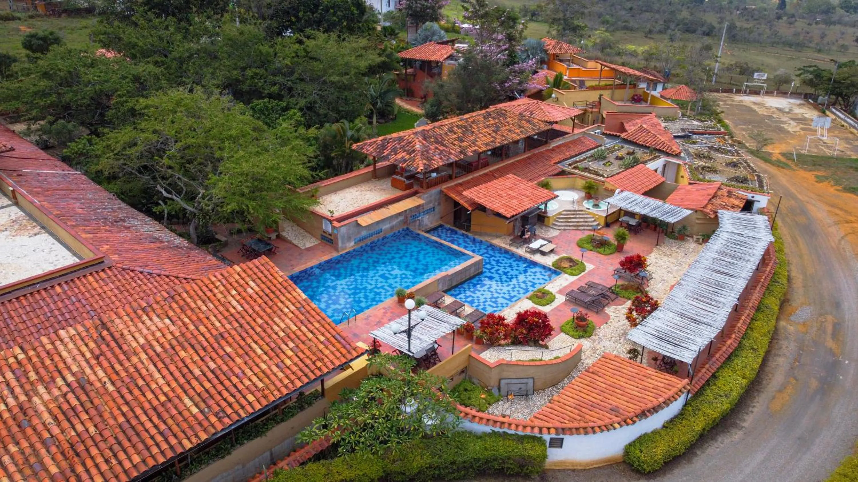 Bird's eye view in Hotel Terra Barichara