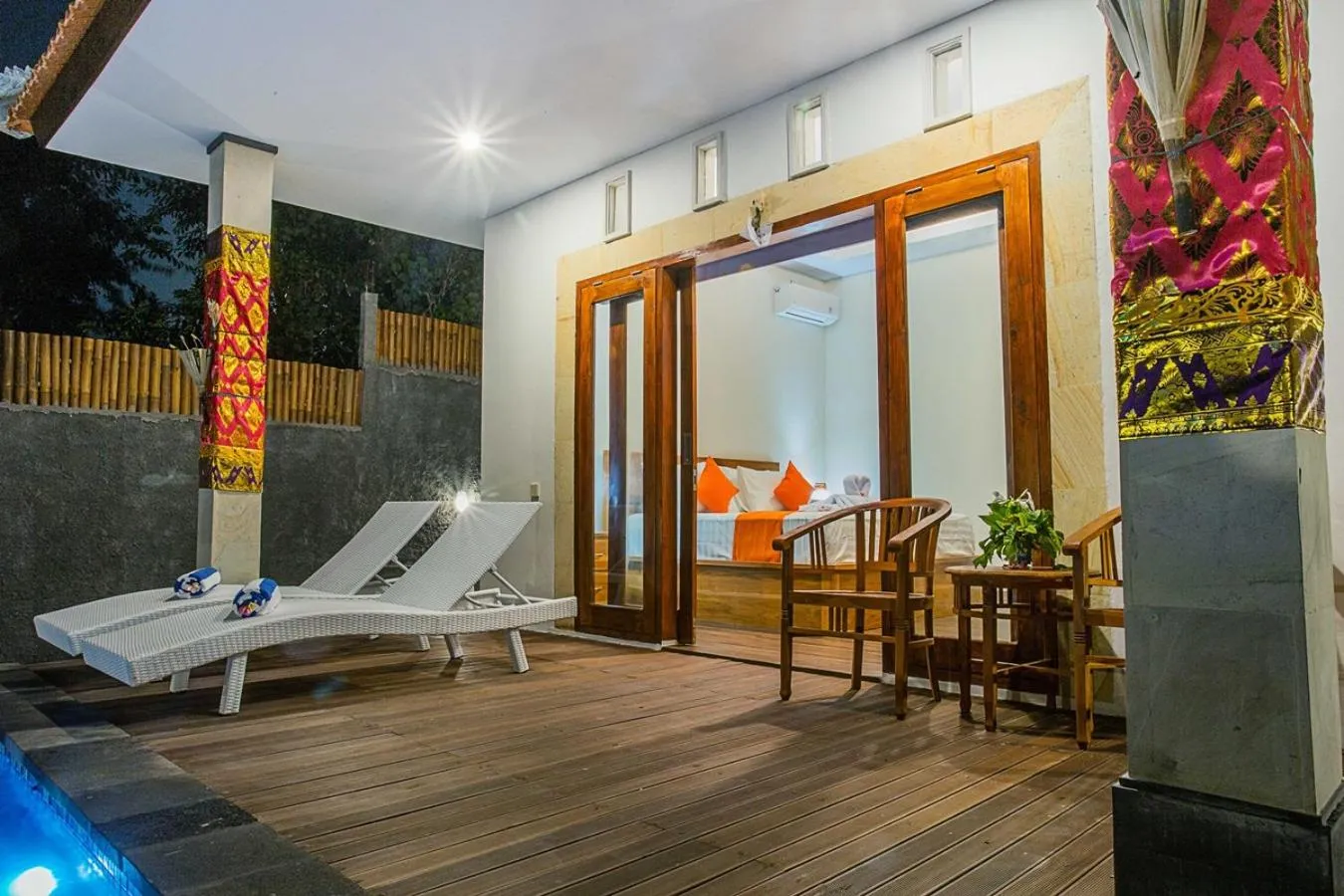 Balcony/Terrace in Ambengan Private Villas