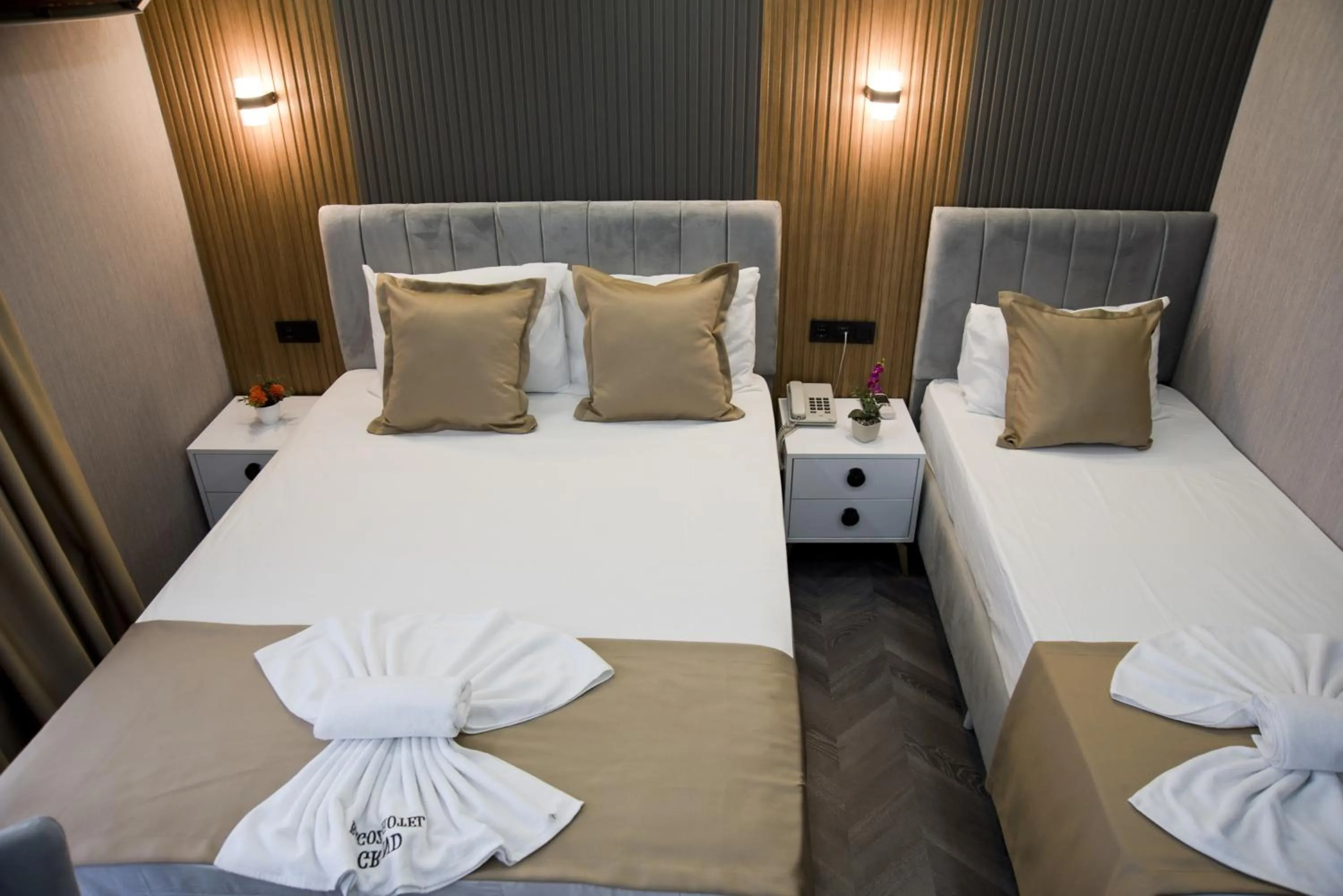 Photo of the whole room, Bed in Grand Bagoz Hotel