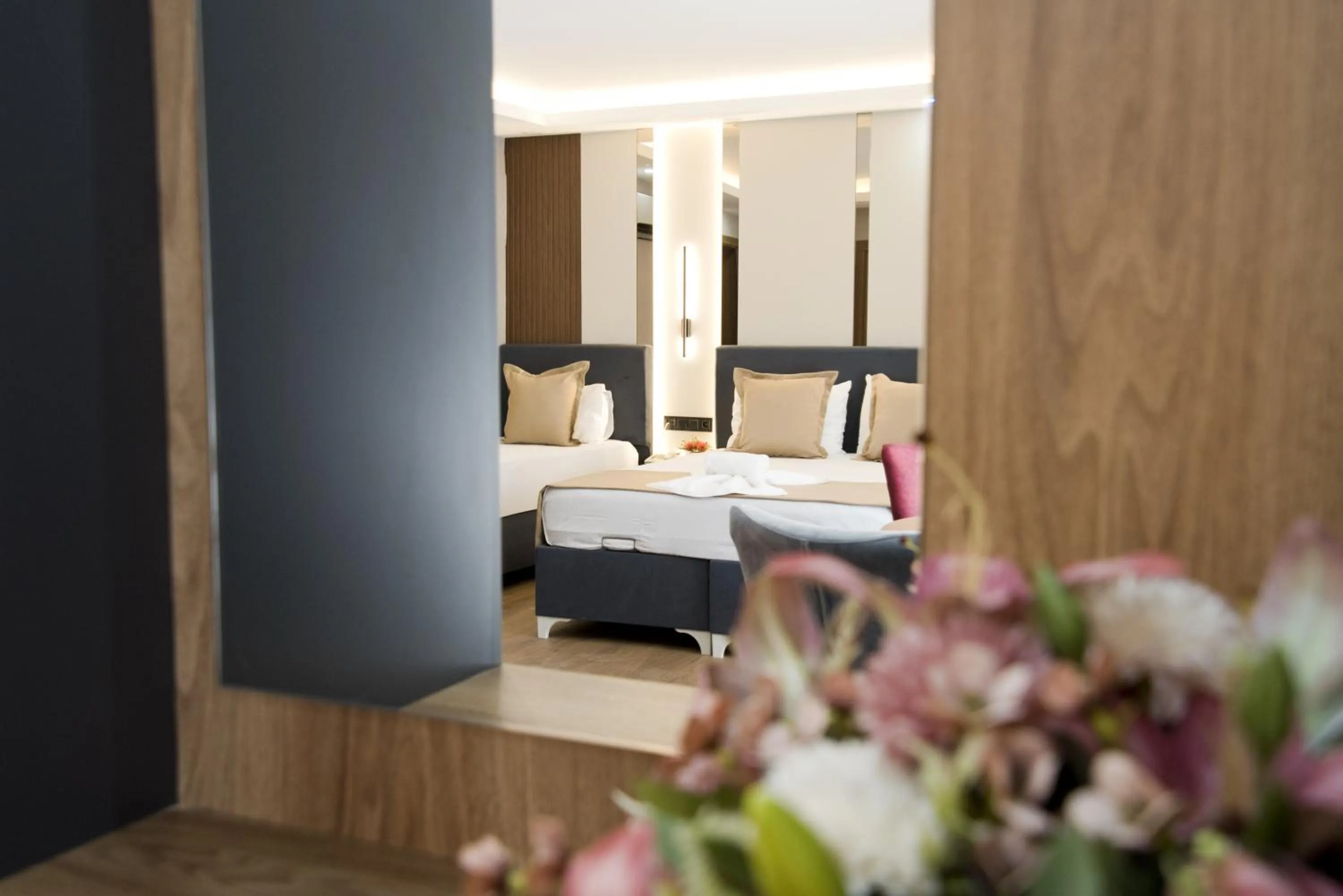 Photo of the whole room, Bed in Grand Bagoz Hotel