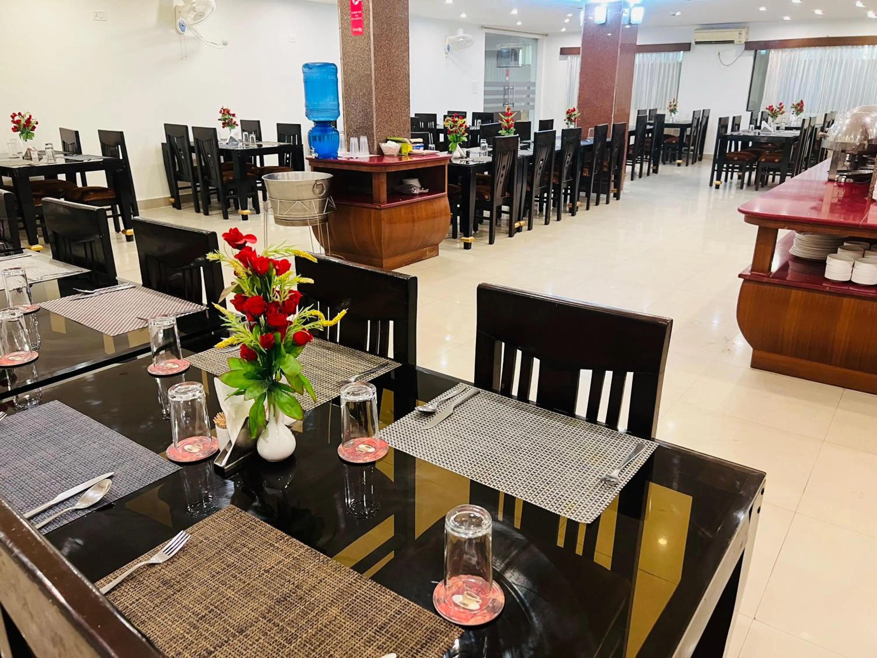 Restaurant/places to eat in Bodhgaya Regency Hotel