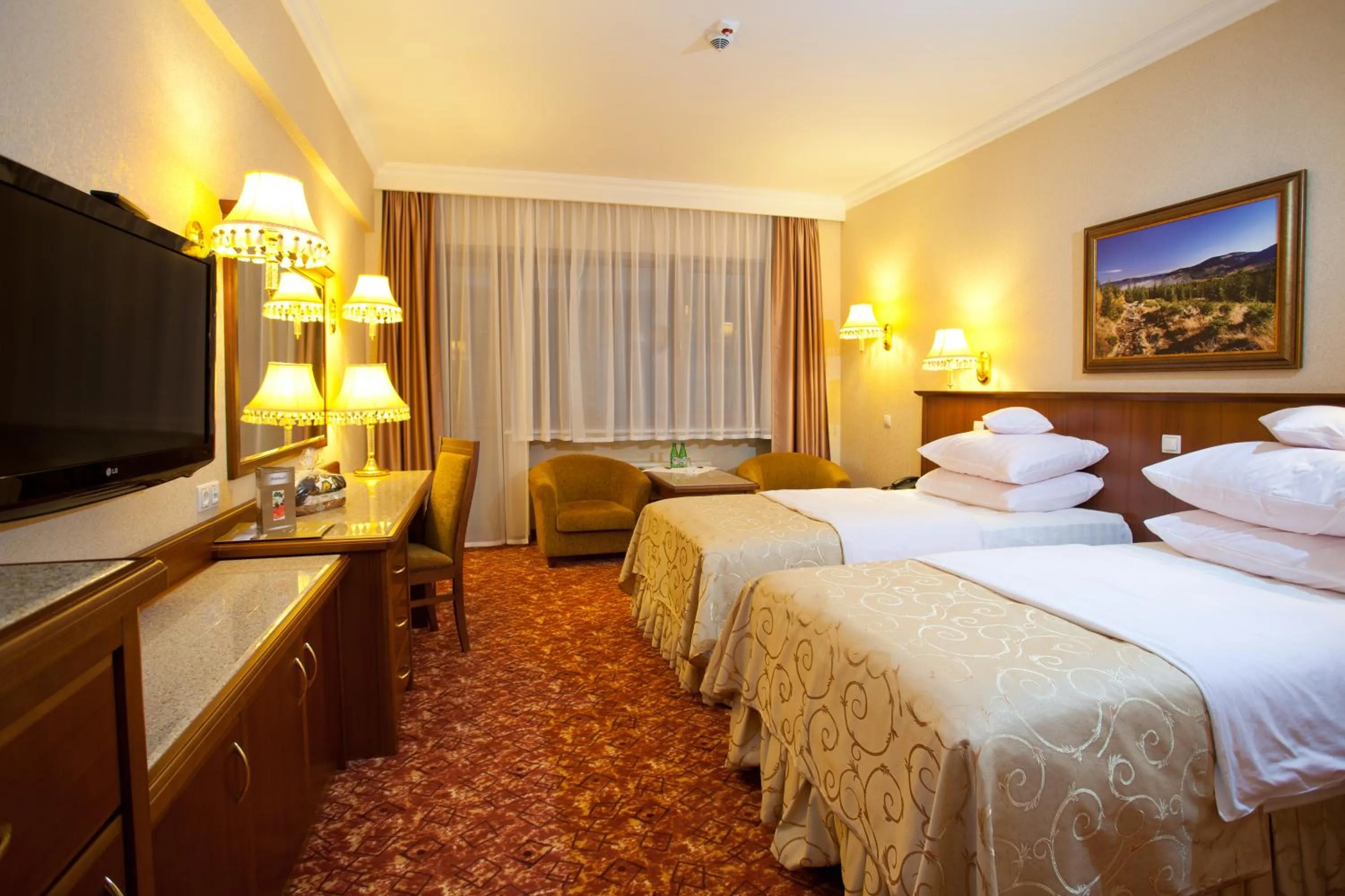 Bed in Hotel Gołębiewski Karpacz
