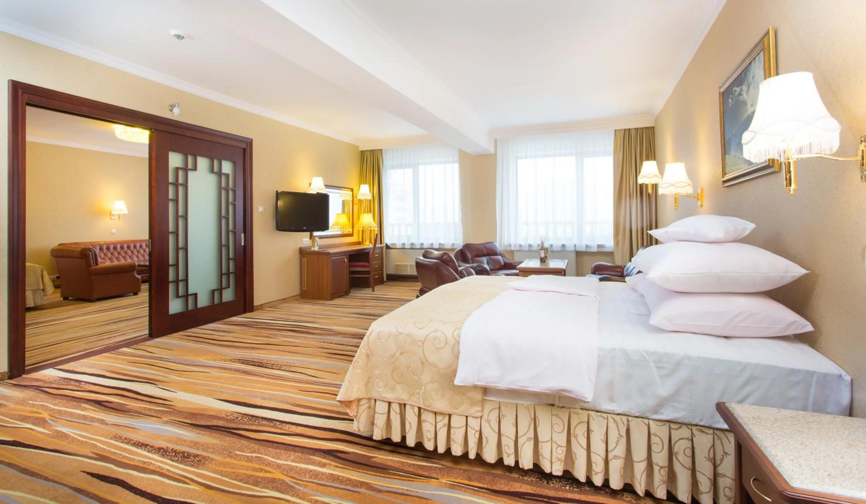 Photo of the whole room, Bed in Hotel Gołębiewski Karpacz