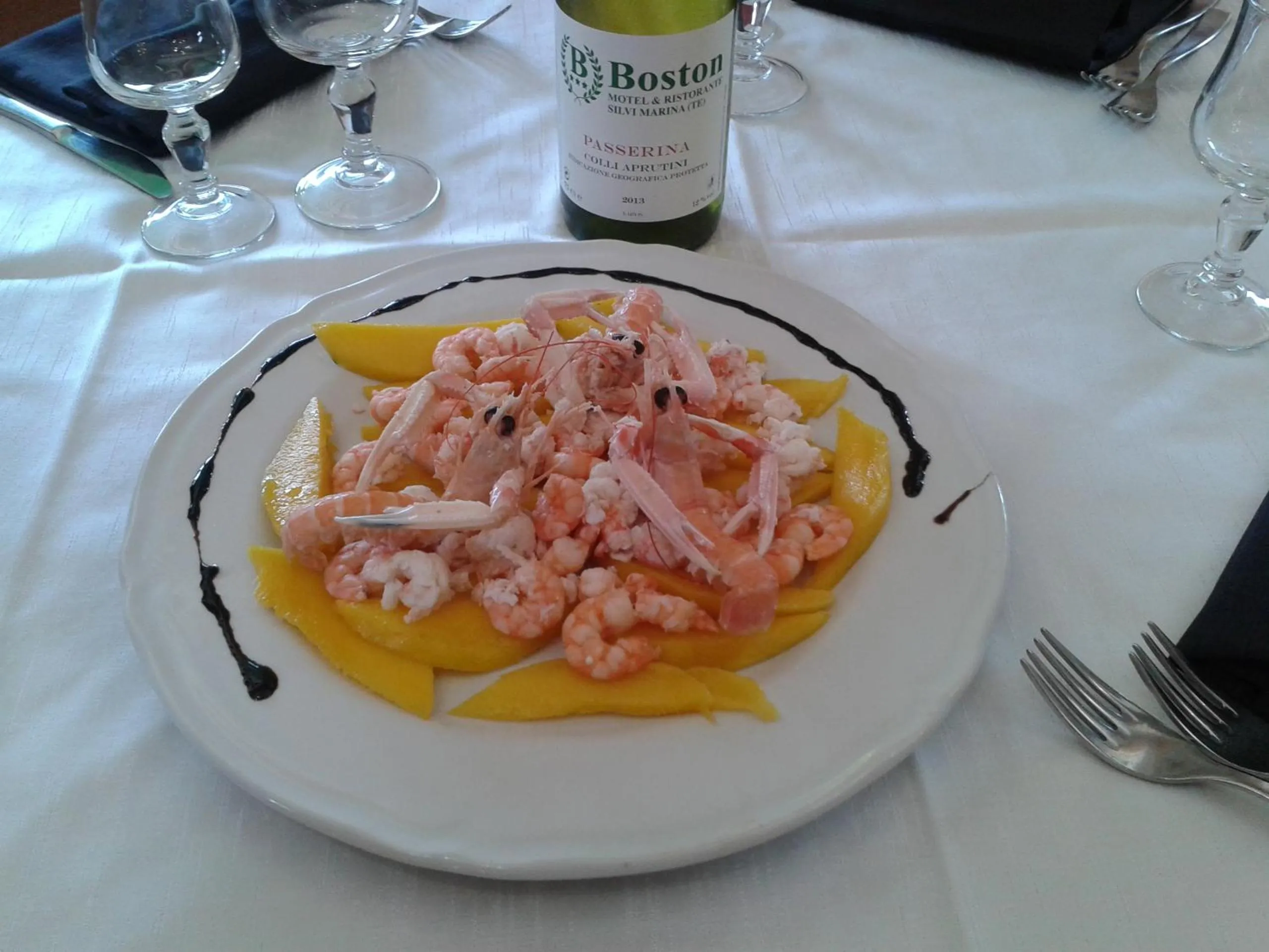 Food close-up in Motel Boston