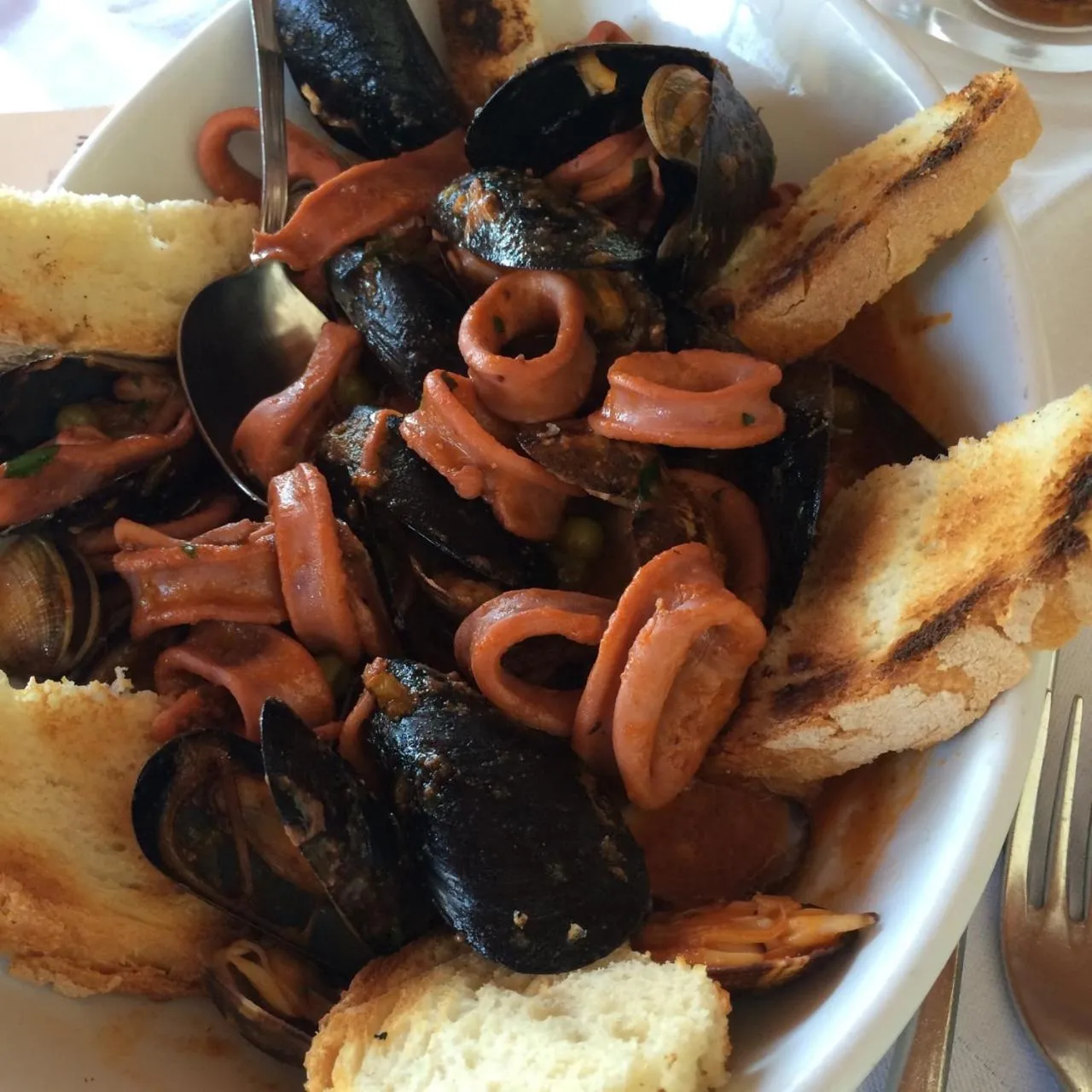 Food close-up in Motel Boston