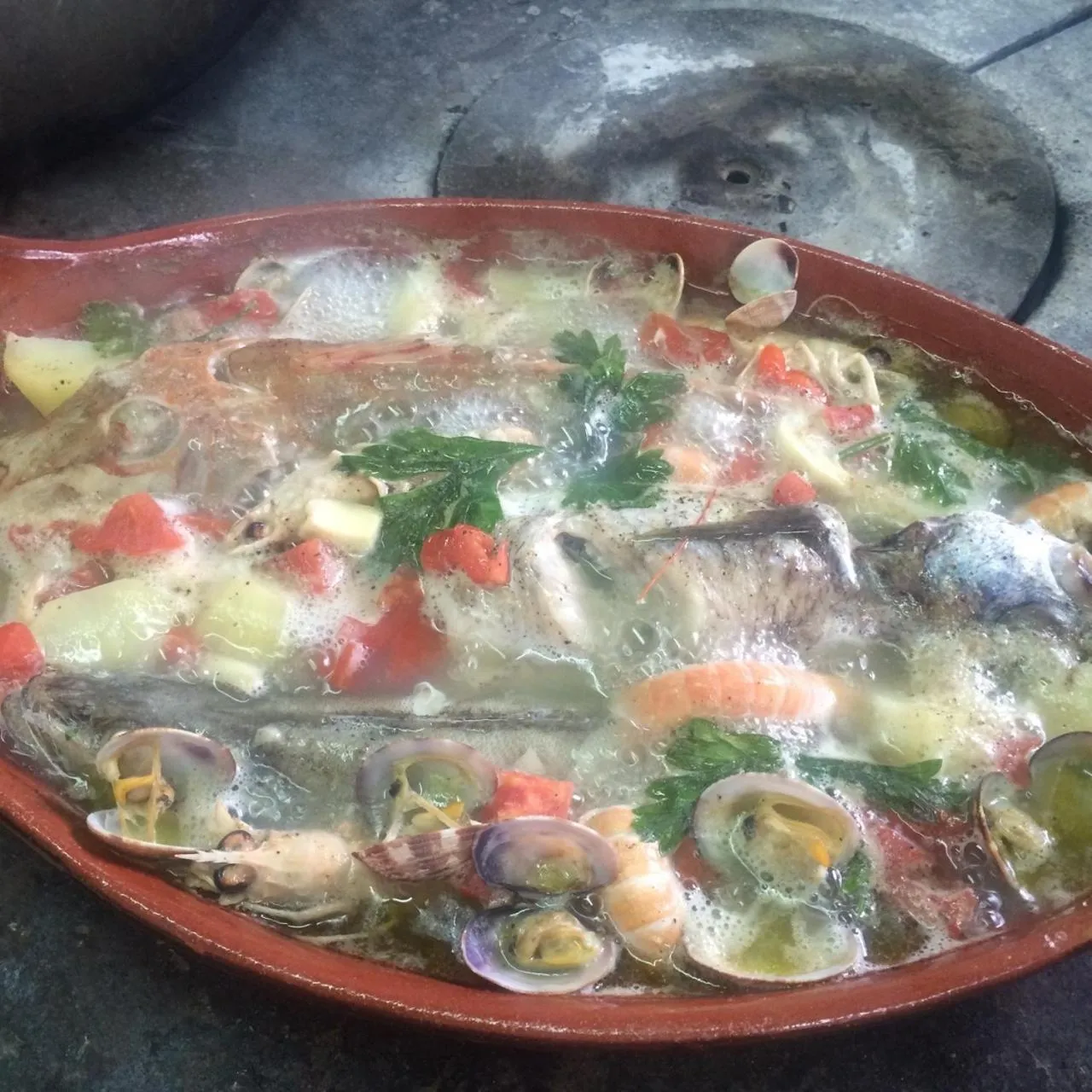 Food close-up in Motel Boston