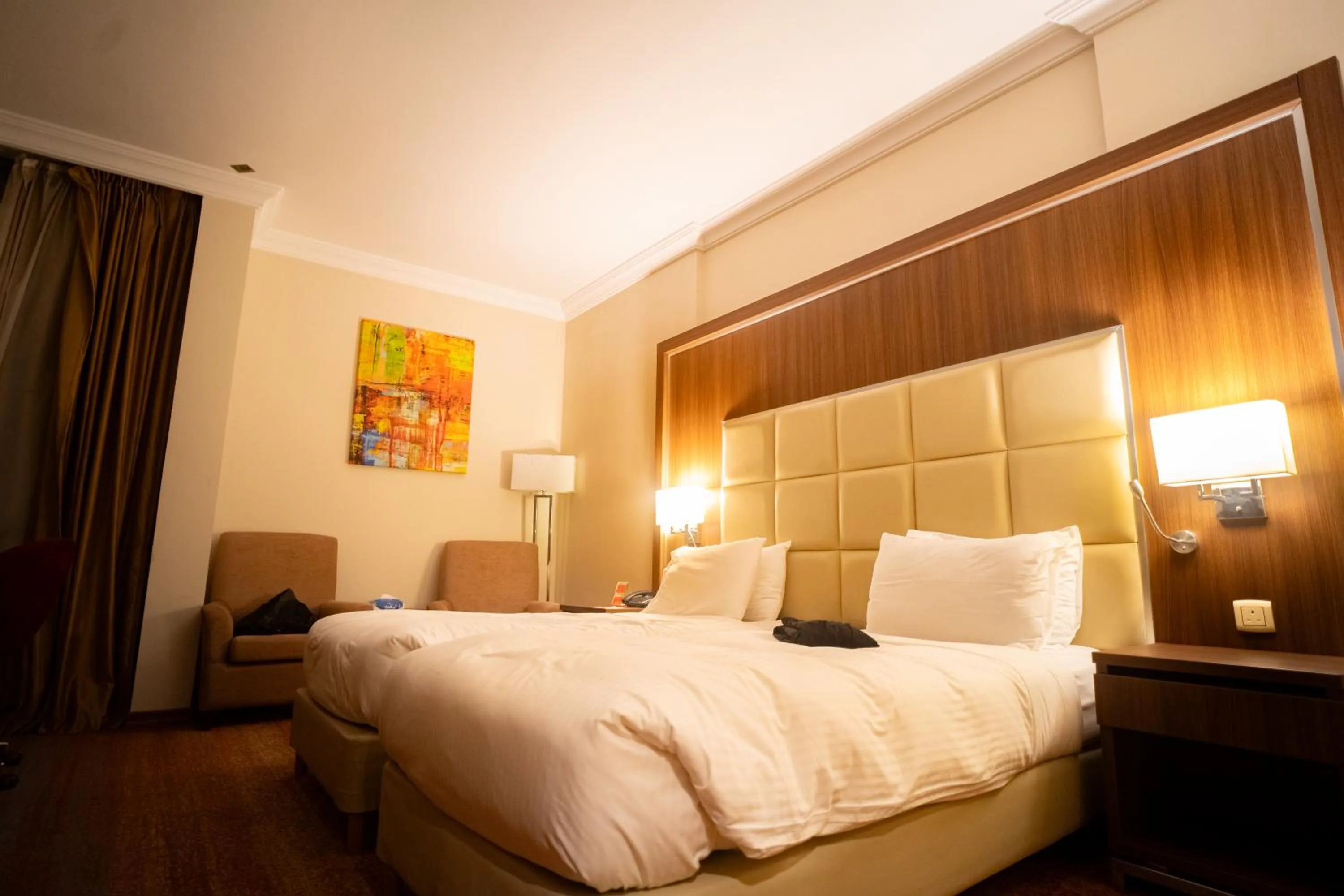 Photo of the whole room, Bed in Emaar Grand Hotel