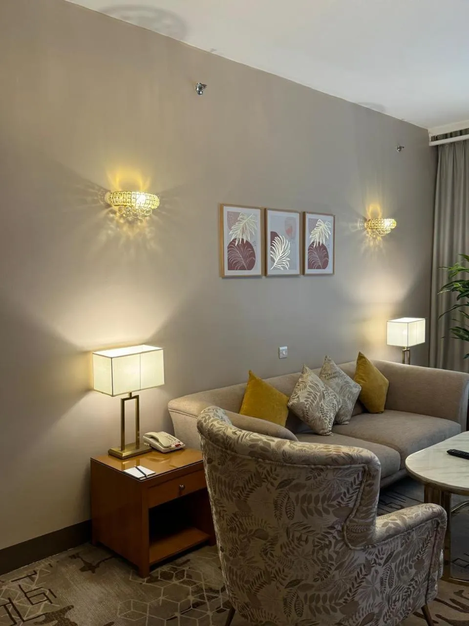 Living room in Emaar Grand Hotel