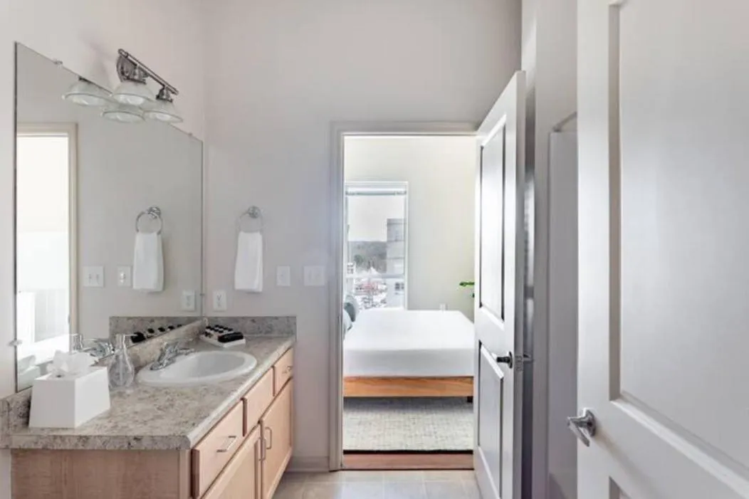 Bed in Mint House Greenville - Downtown