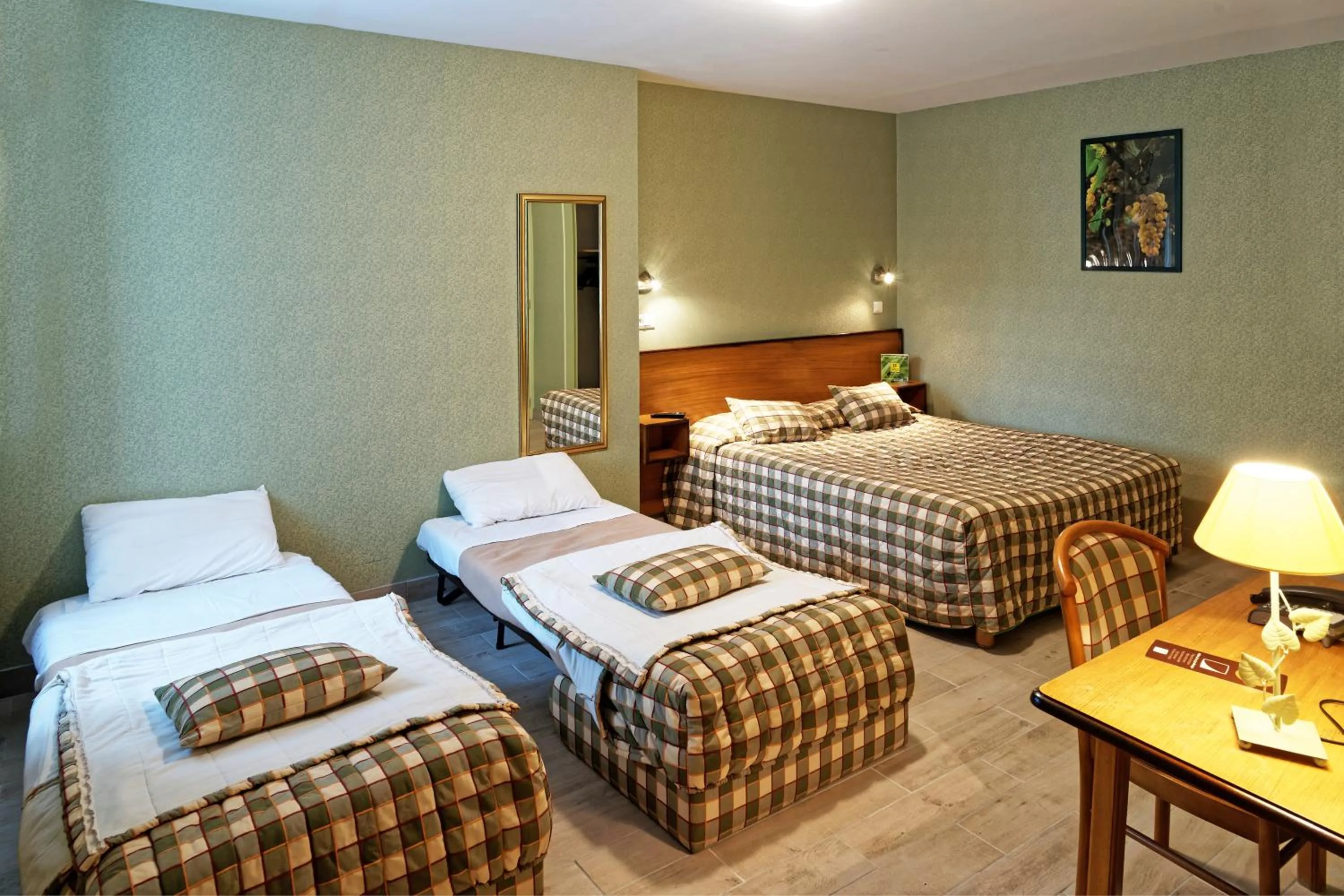 Bedroom, Bed in Logis Des Trois Maures