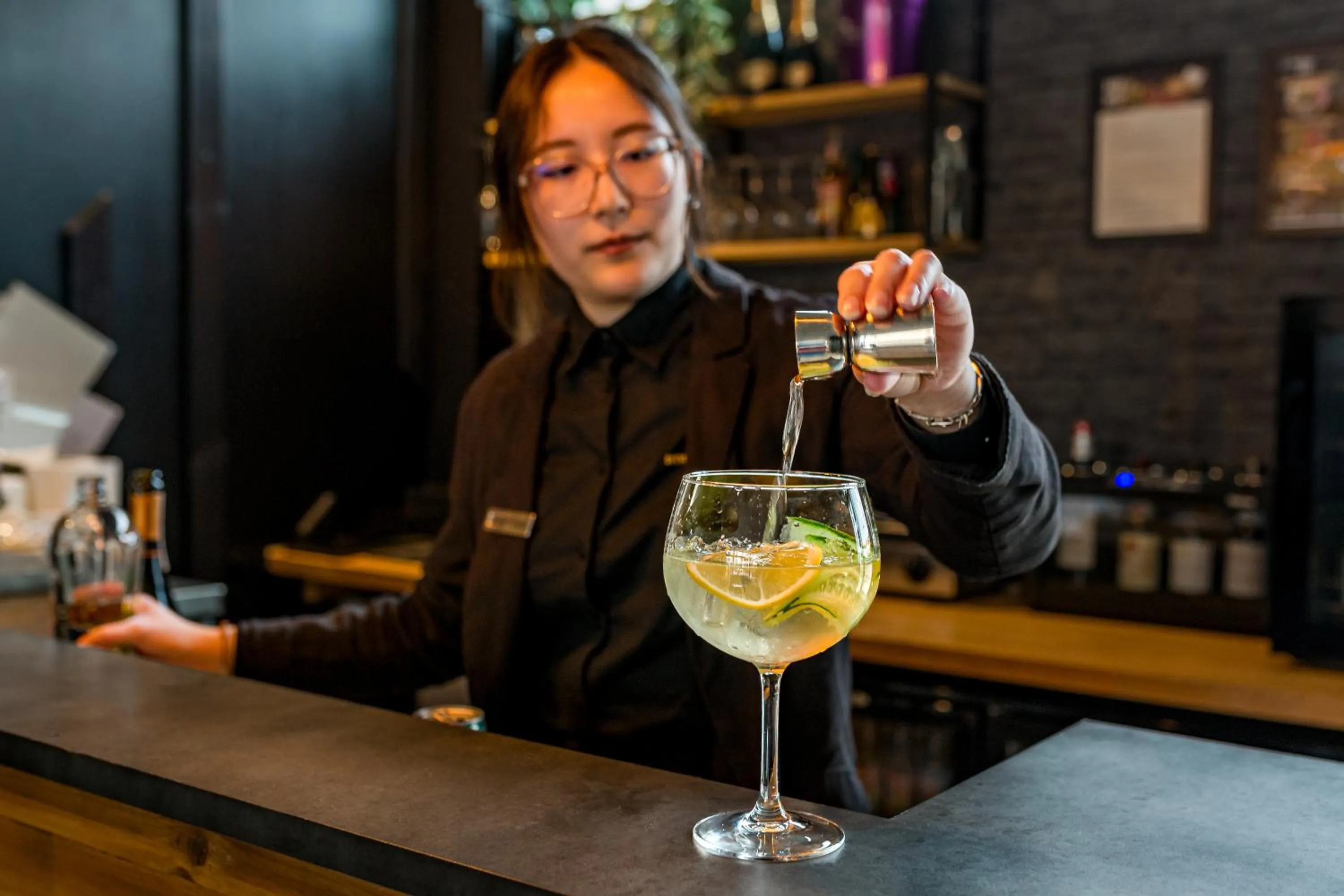 Lounge or bar in Appart hôtel Q7 Lodge Lyon 7