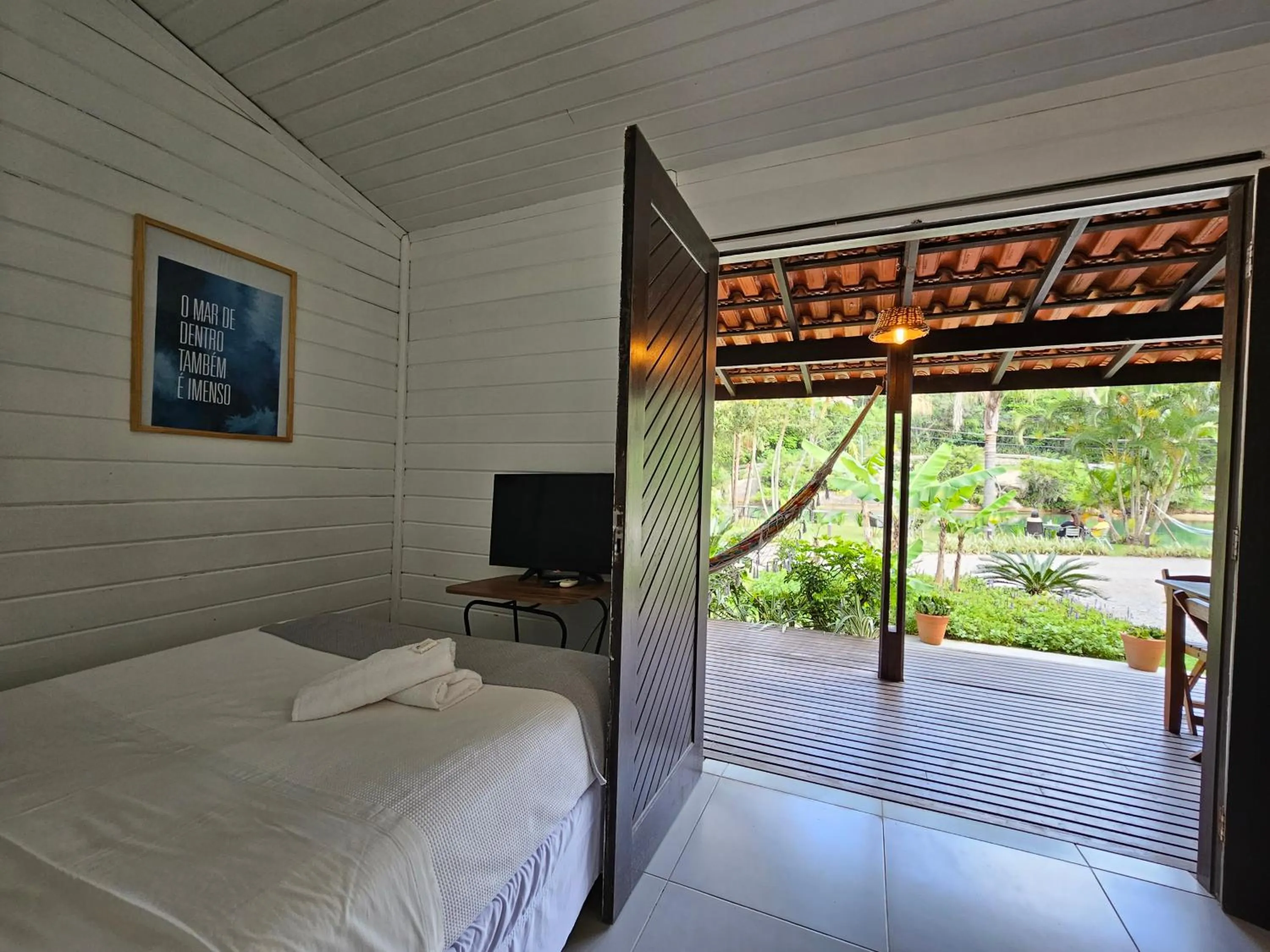 Bed in Pousada Quinta da Margem