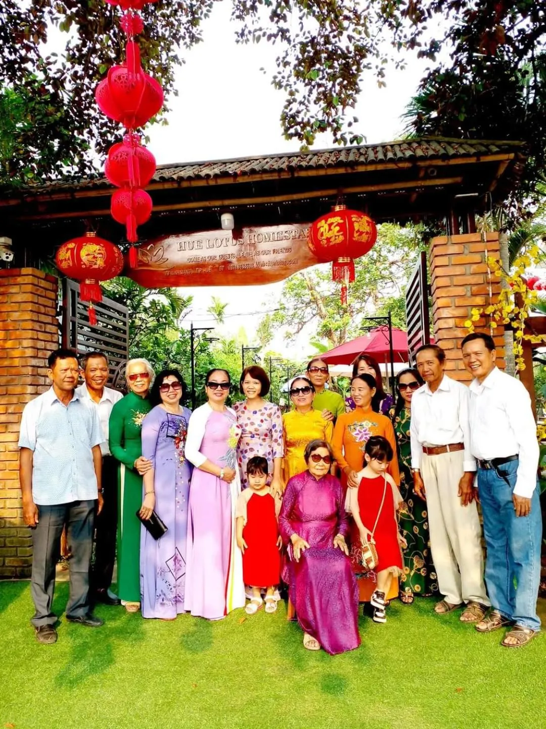 Family in Hue Lotus Homestay