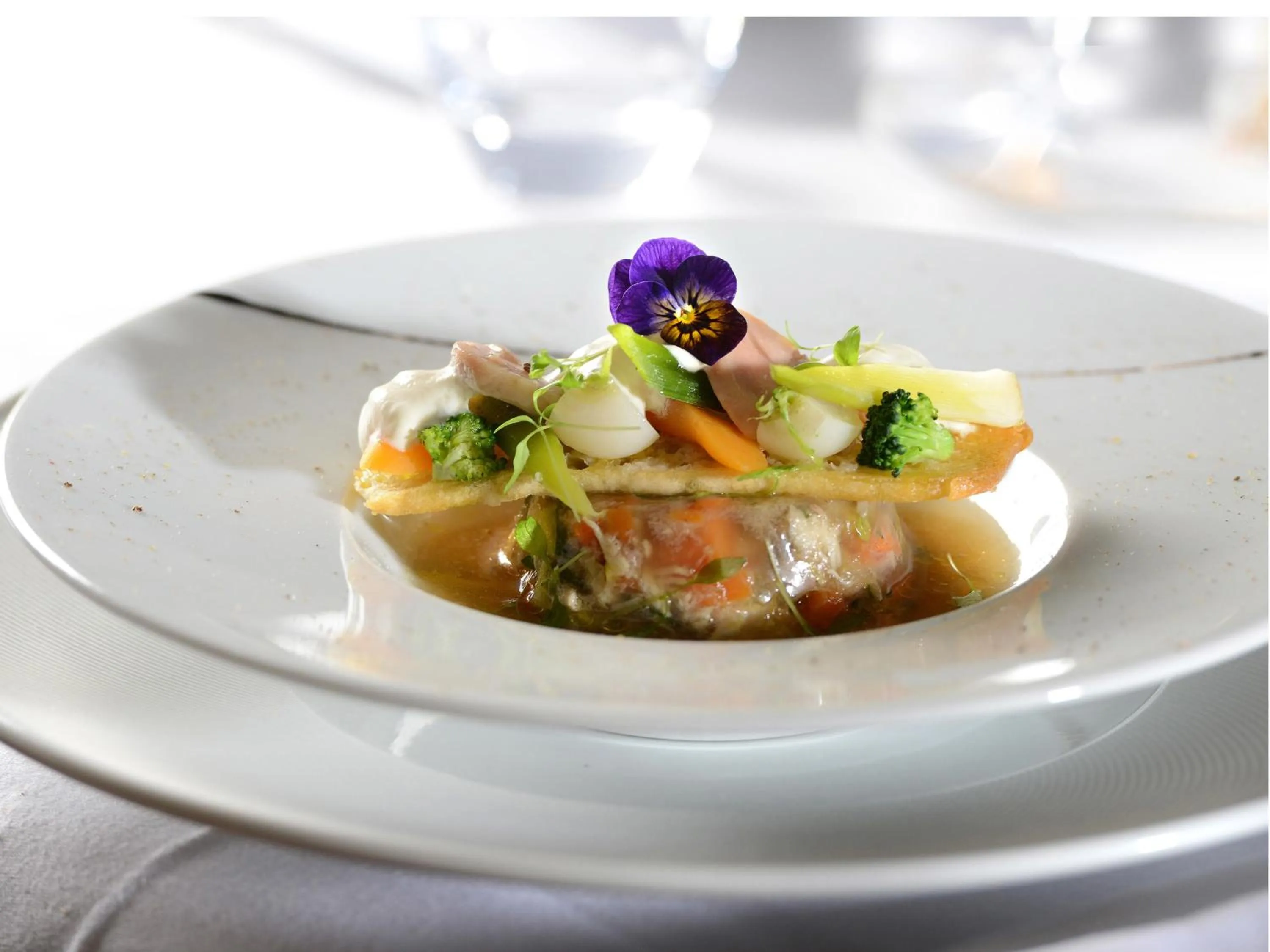 Food close-up in Château Hôtel, Restaurant & Spa De La Commanderie