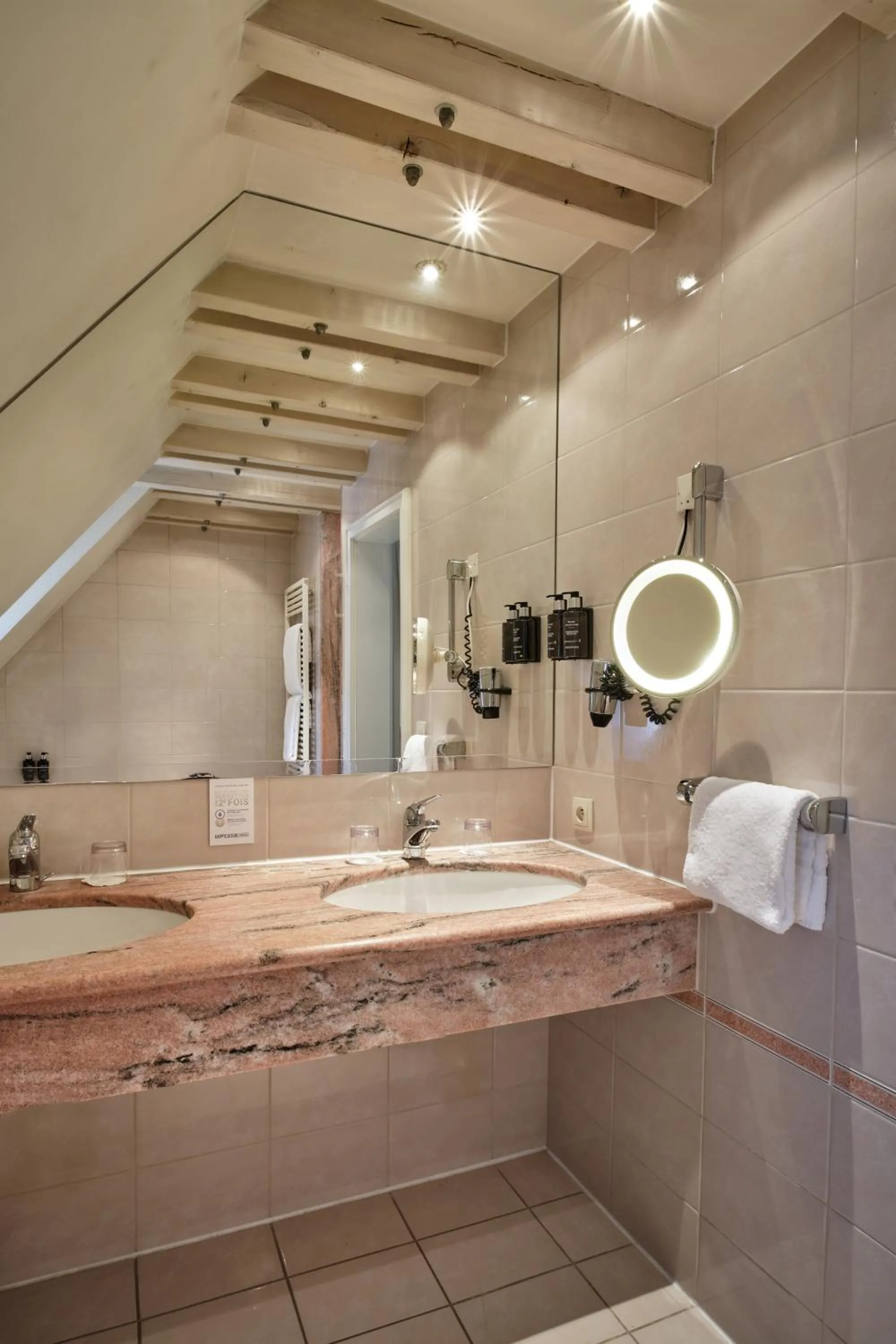 Bathroom in Hotel & Spa A la cour d'Alsace by HappyCulture