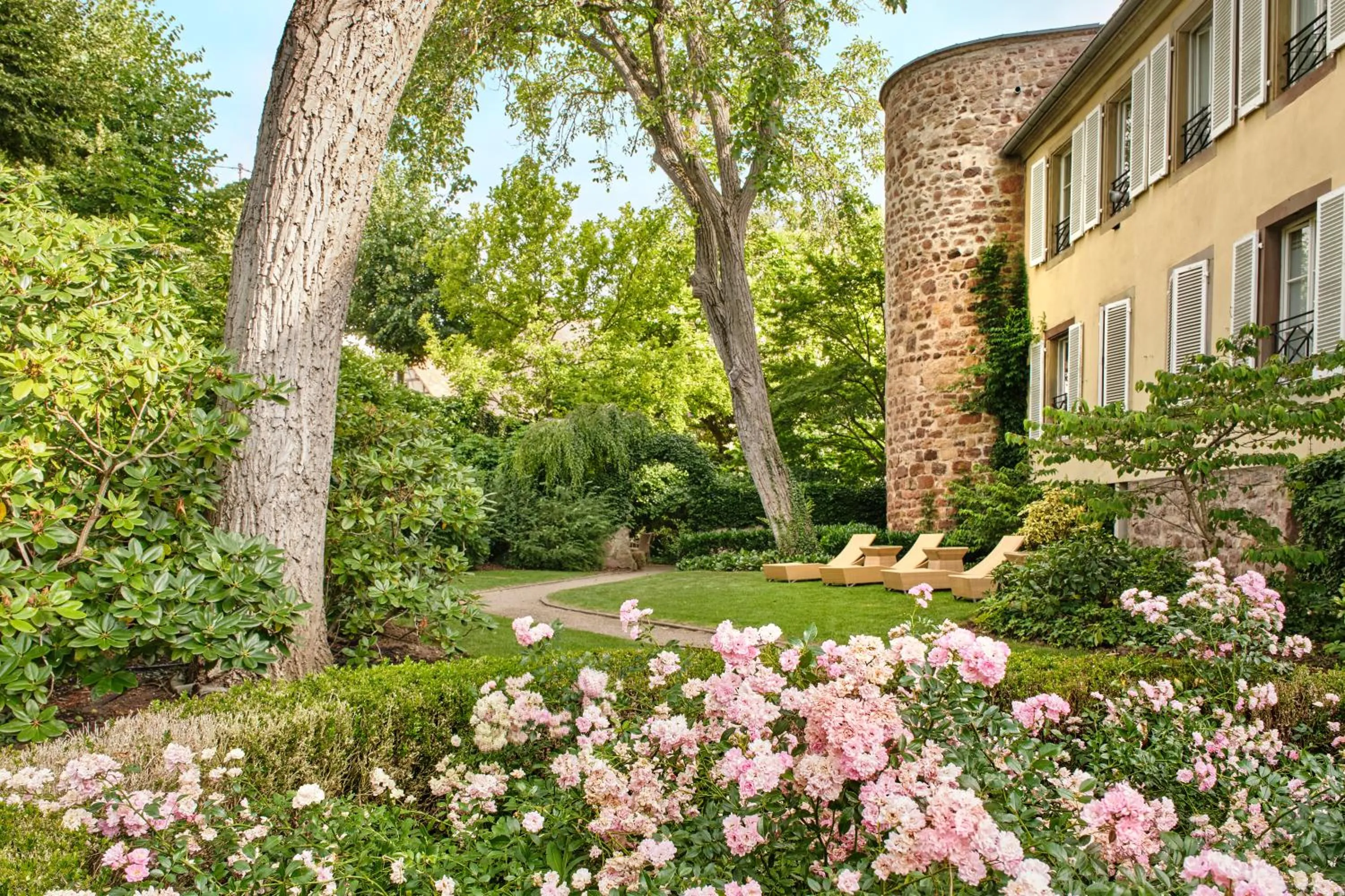 Garden in Hotel & Spa A la cour d'Alsace by HappyCulture