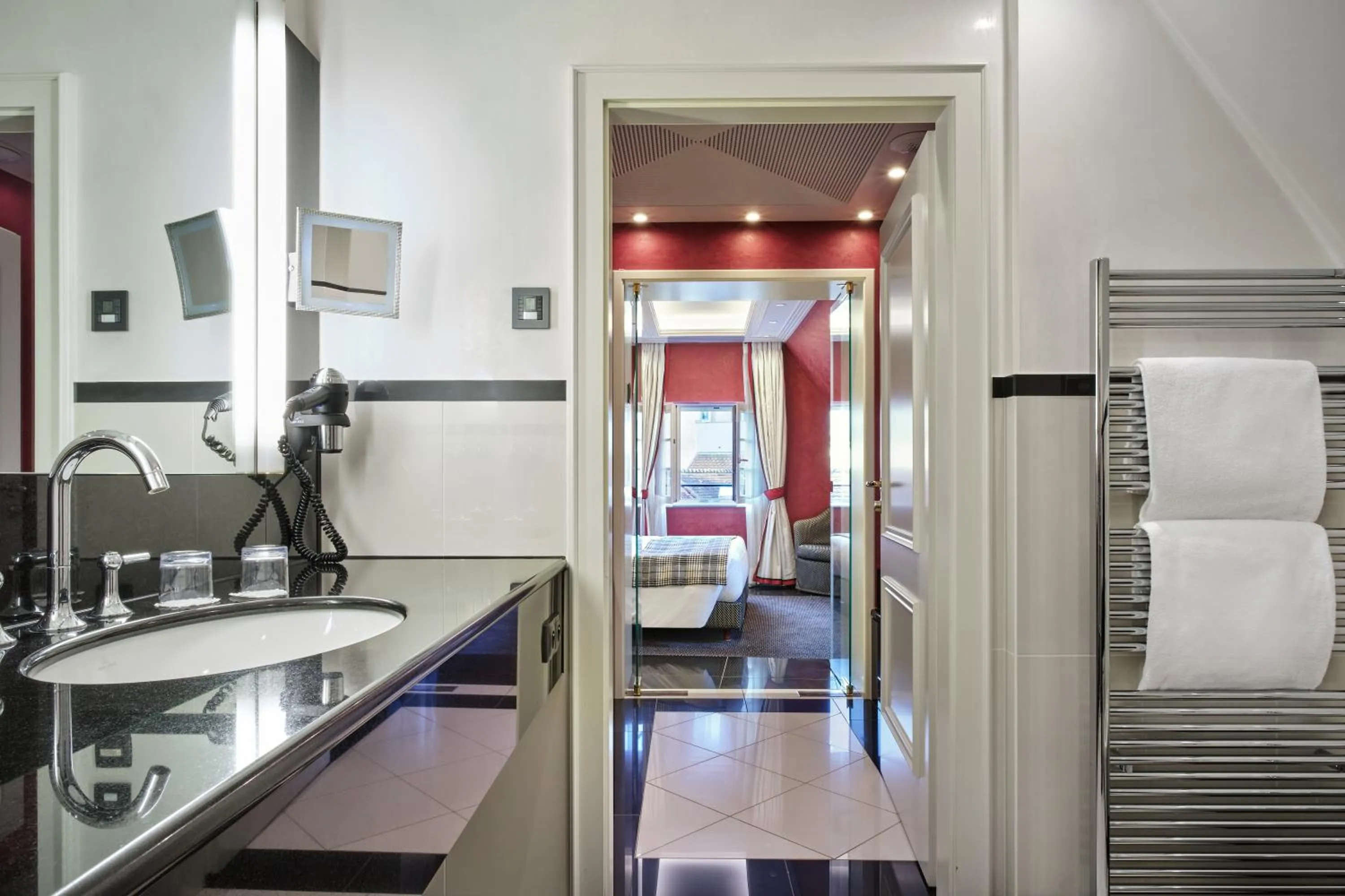 Bathroom in Hotel & Spa A la cour d'Alsace by HappyCulture