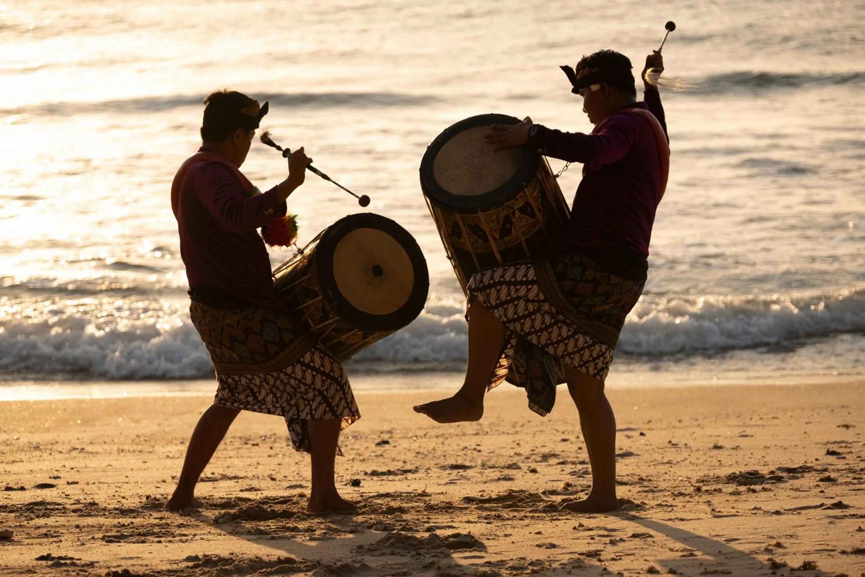 People in The Kayana Beach Lombok