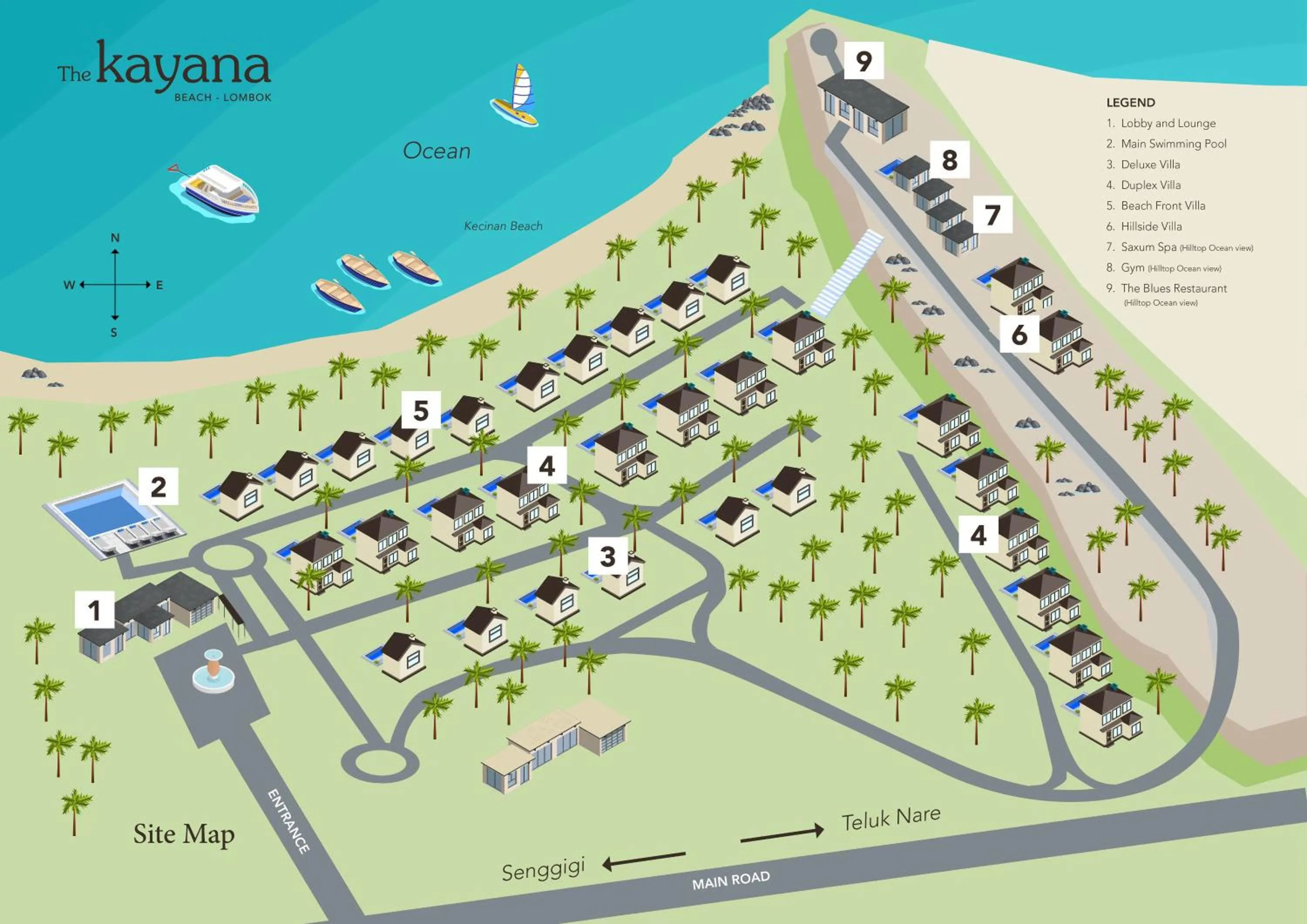 Floor plan in The Kayana Beach Lombok