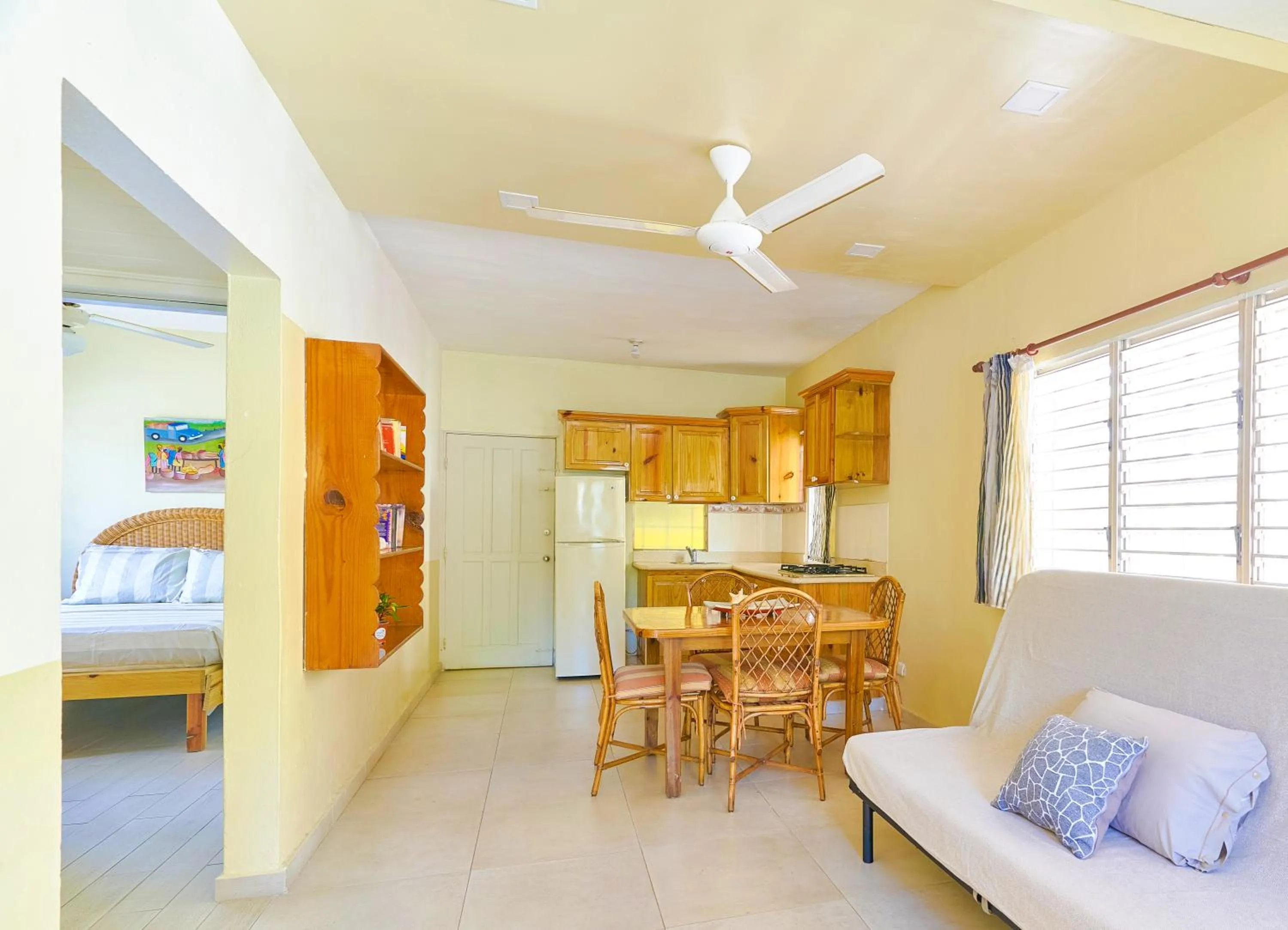 Living room, Bed in Parco del Caribe