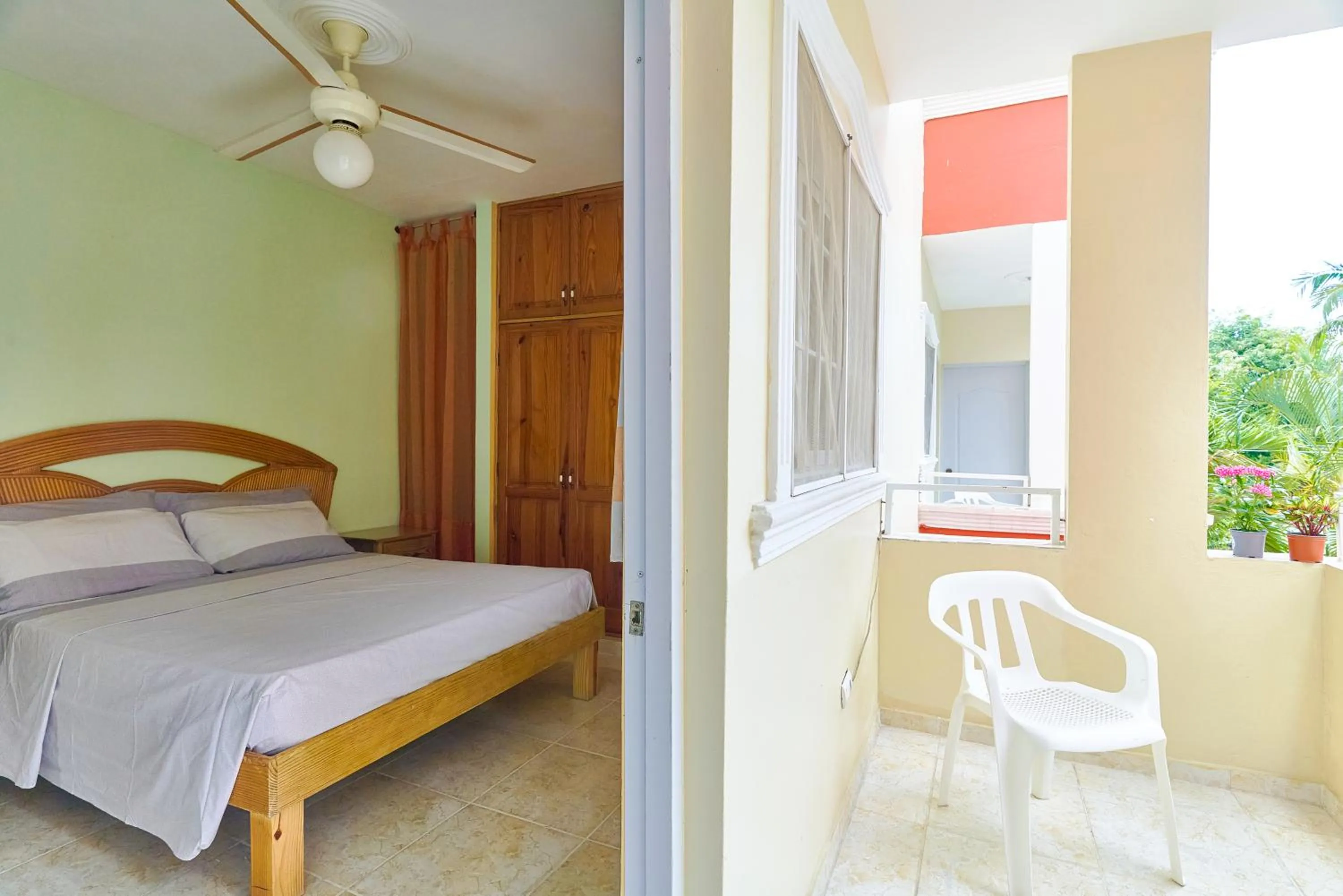 Balcony/Terrace, Bed in Parco del Caribe