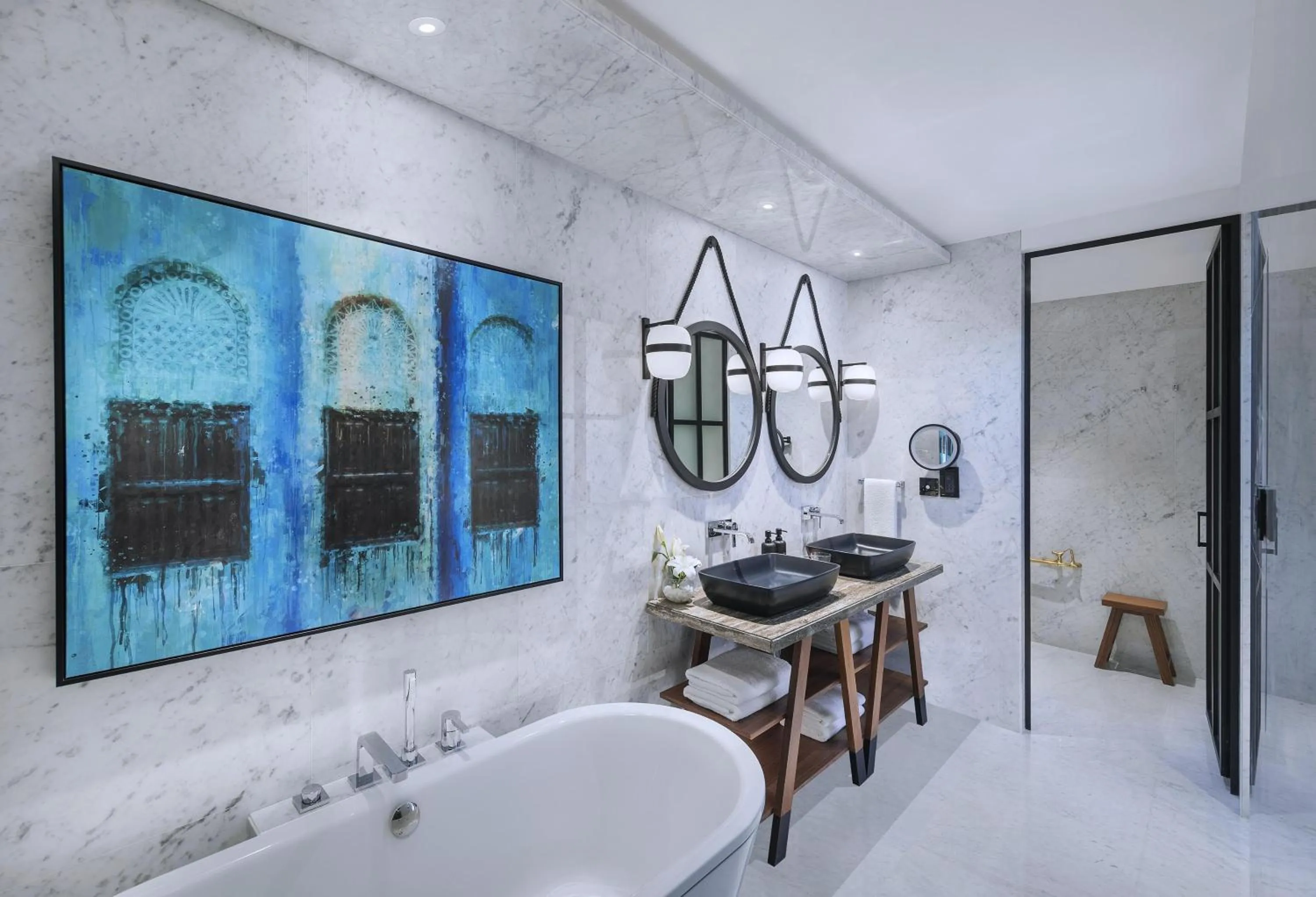 Bathroom in Andaz Dubai The Palm, By Hyatt