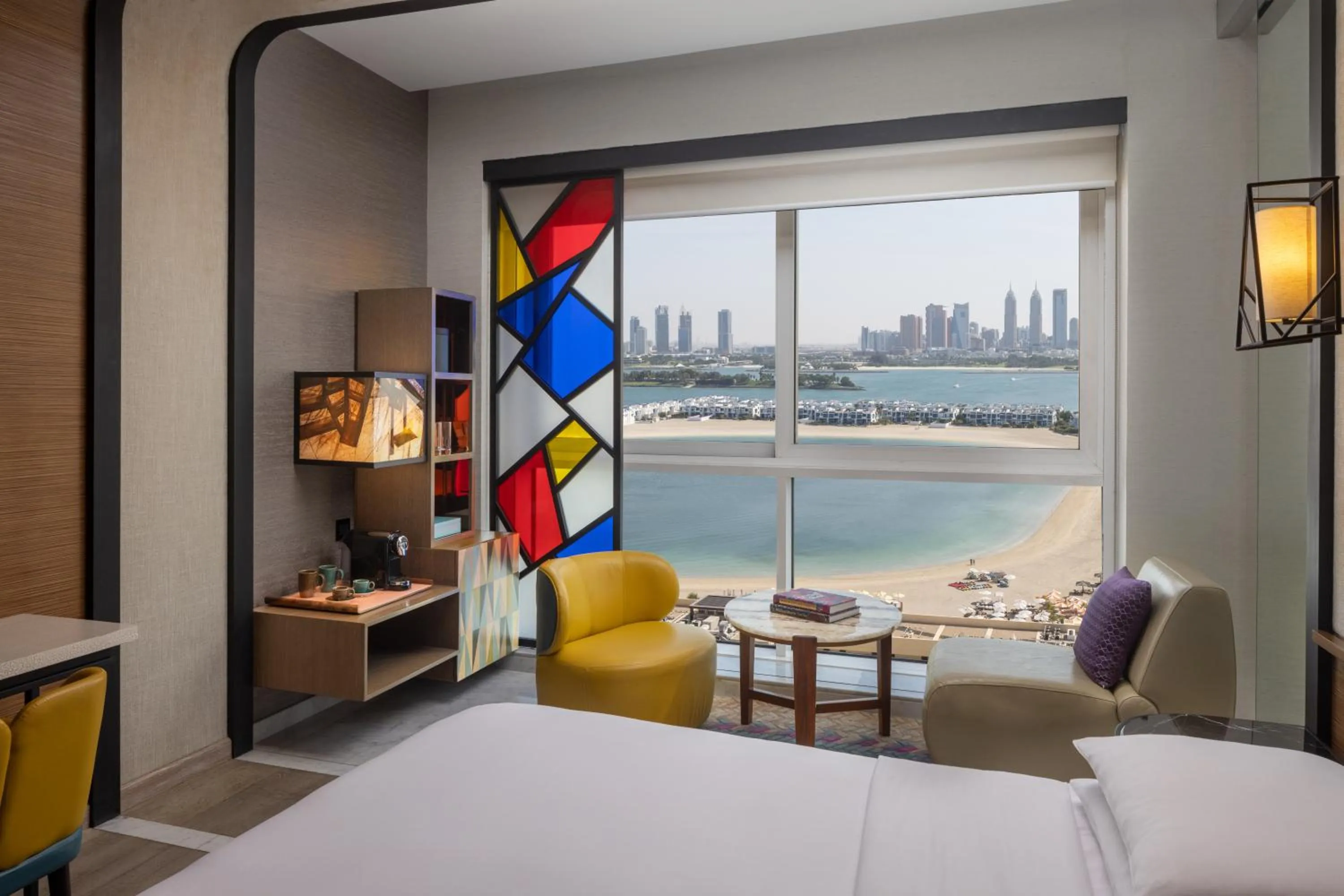 Sea view, Bed in Andaz Dubai The Palm, By Hyatt