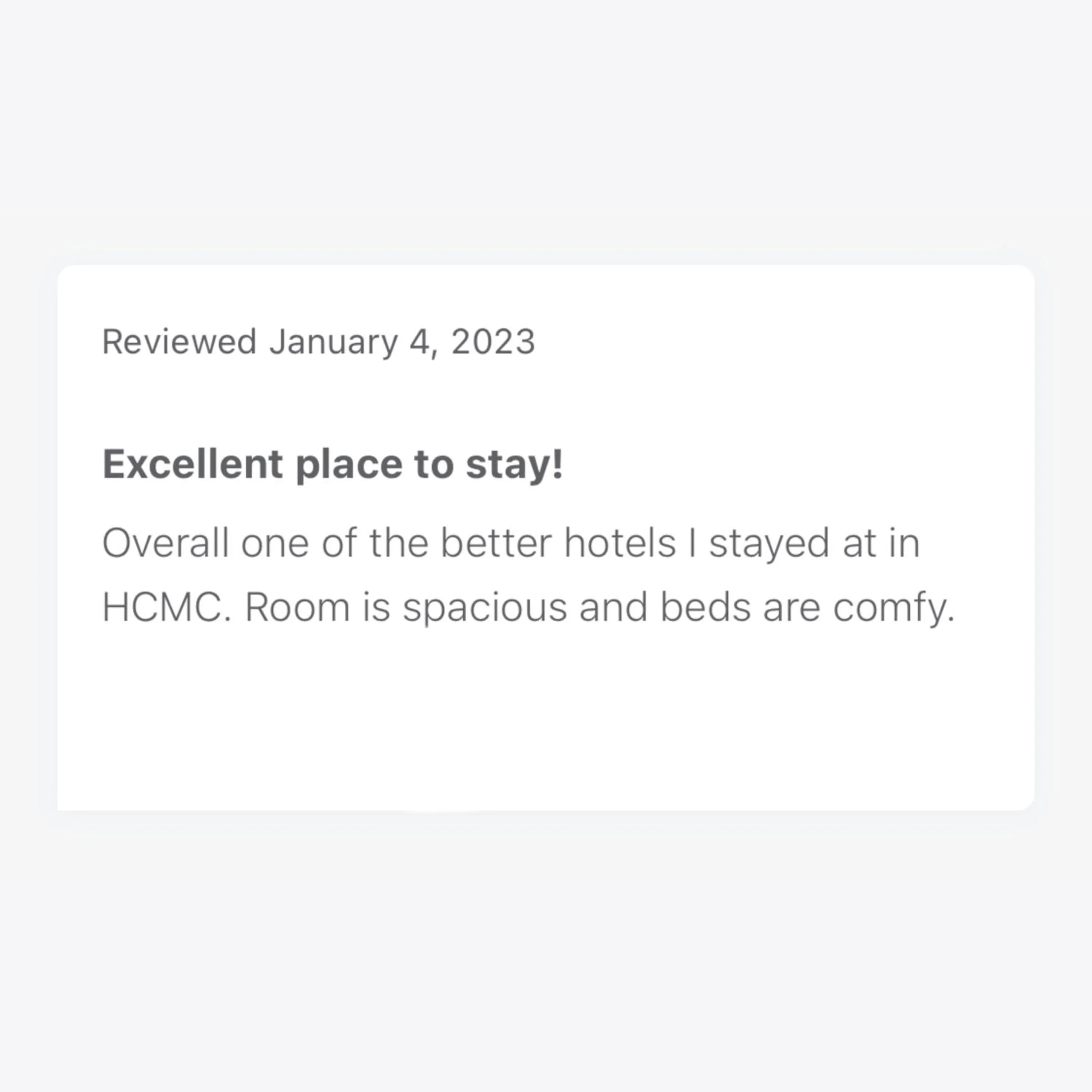 Text overlay in The Luxe Hotel