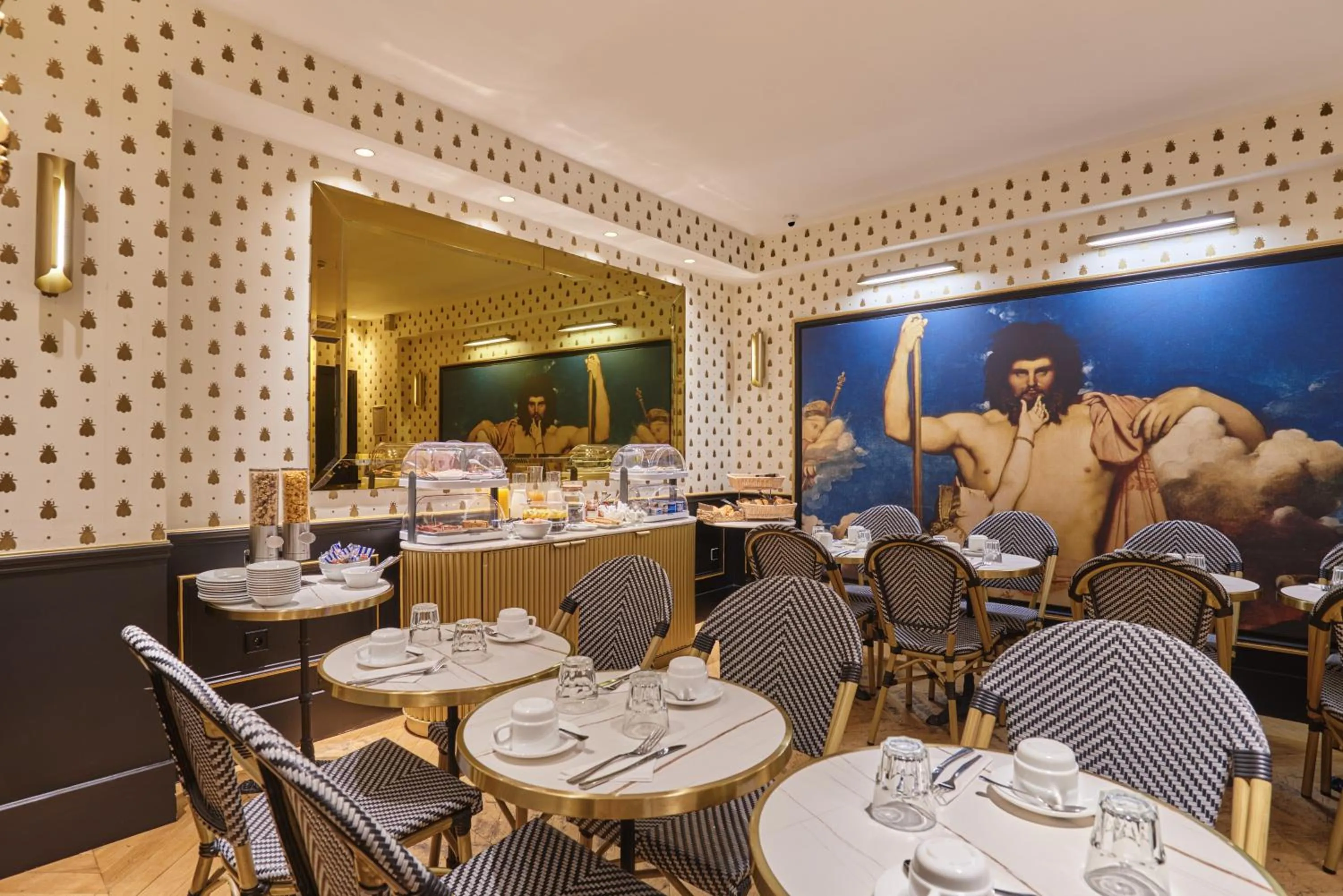 Buffet breakfast in Hotel Eiffel Petit Louvre