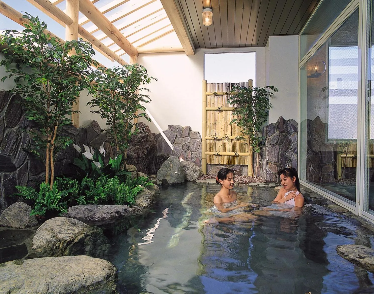 Hot Spring Bath in Hotel Yuzawa Yuzawa Denkiya