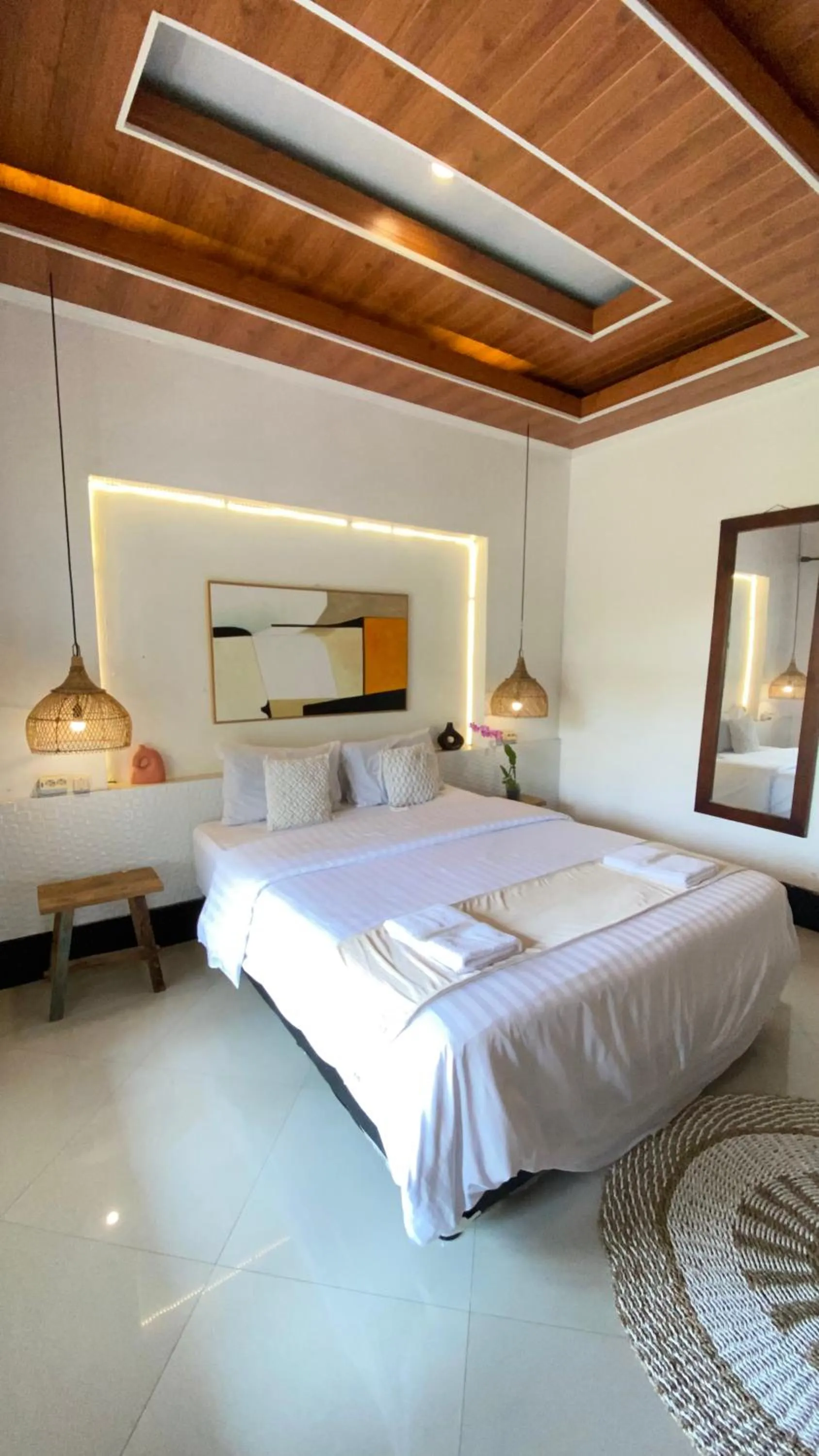 Bed in Villa Padi Pakem