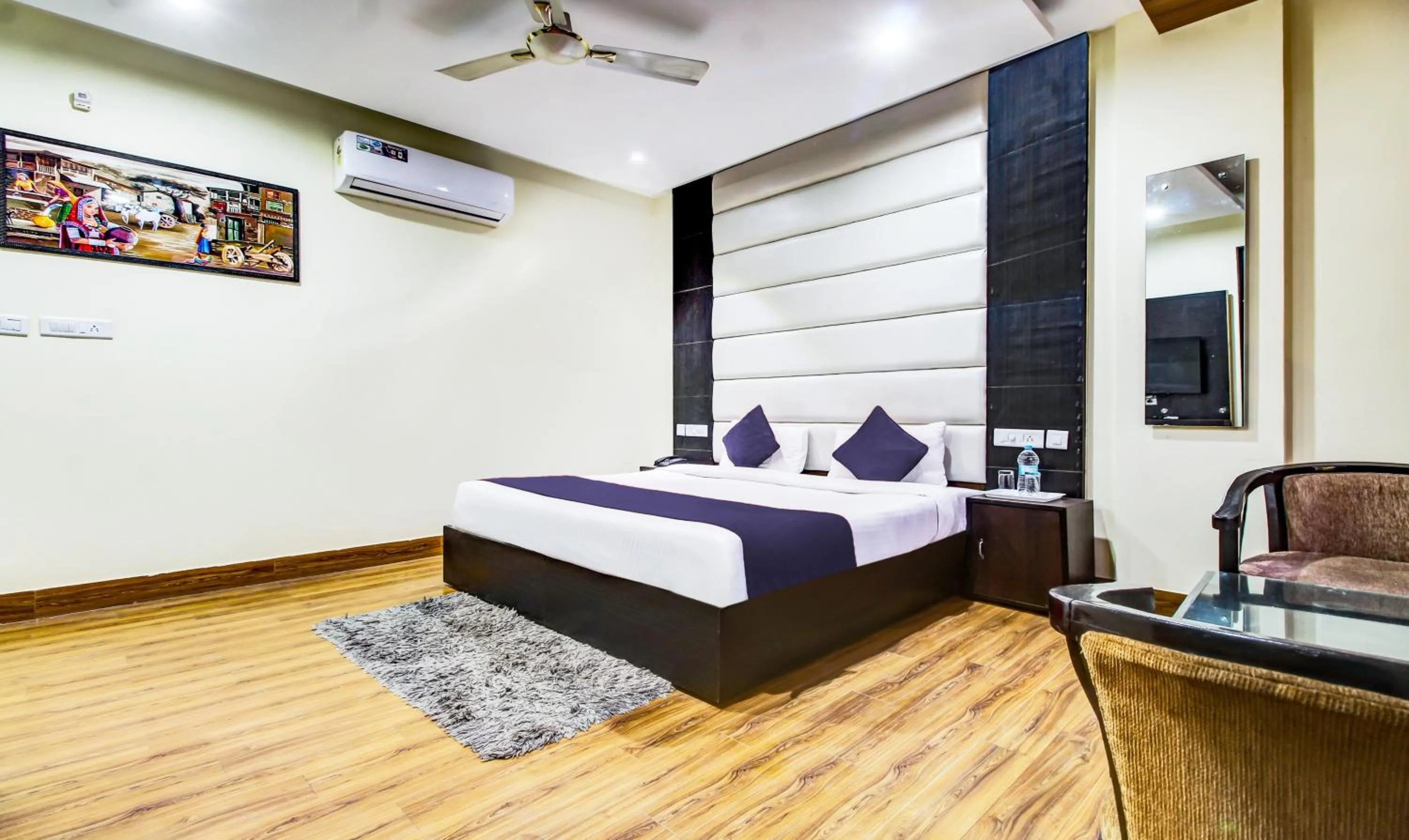 Bed in hotel the Diamond