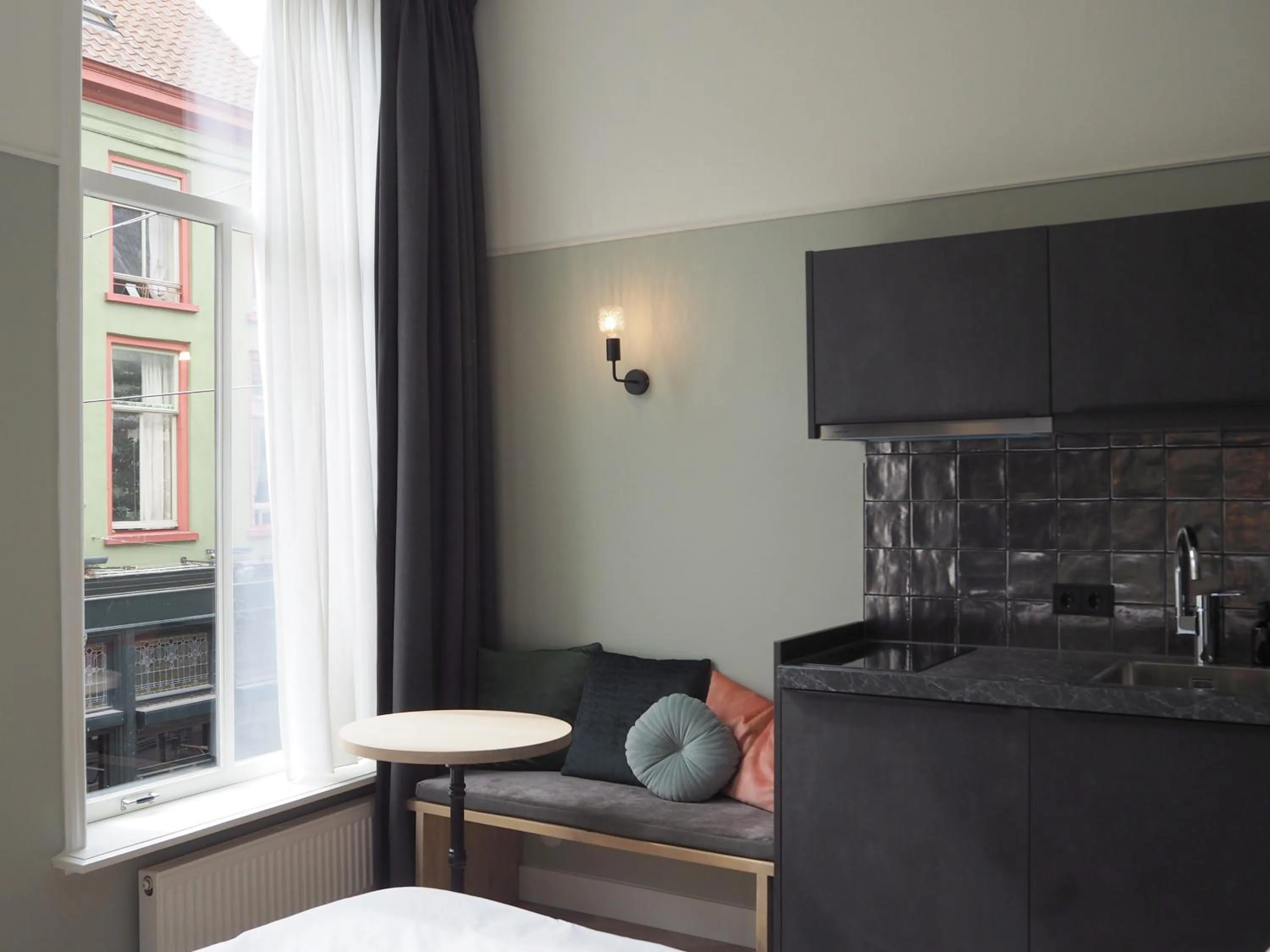 Kitchen or kitchenette in Lino City Hotel